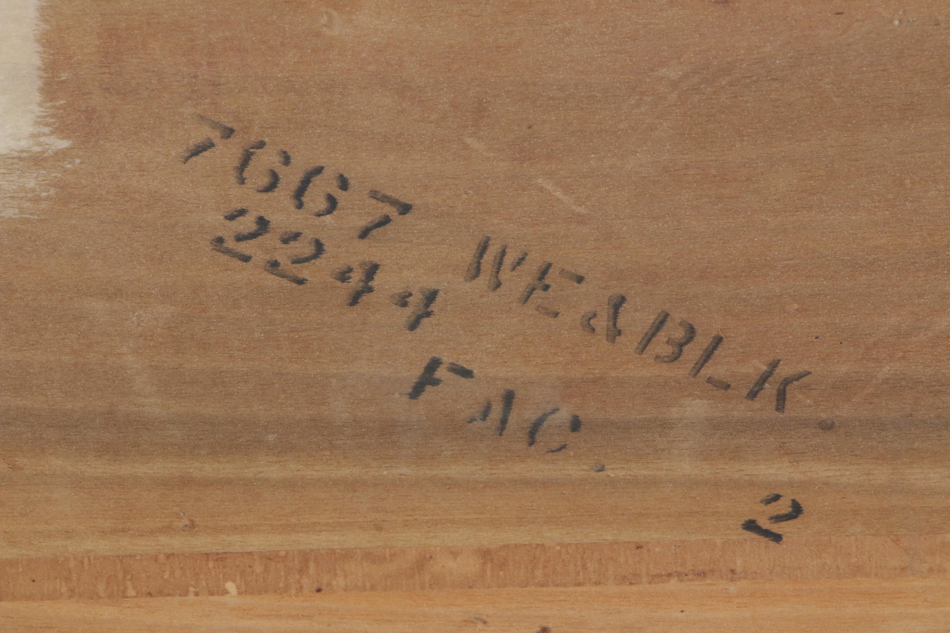 Sears Roebuck Yellow-Painted Wood and Enamel Top Kitchen Work Cabinet, 1930s