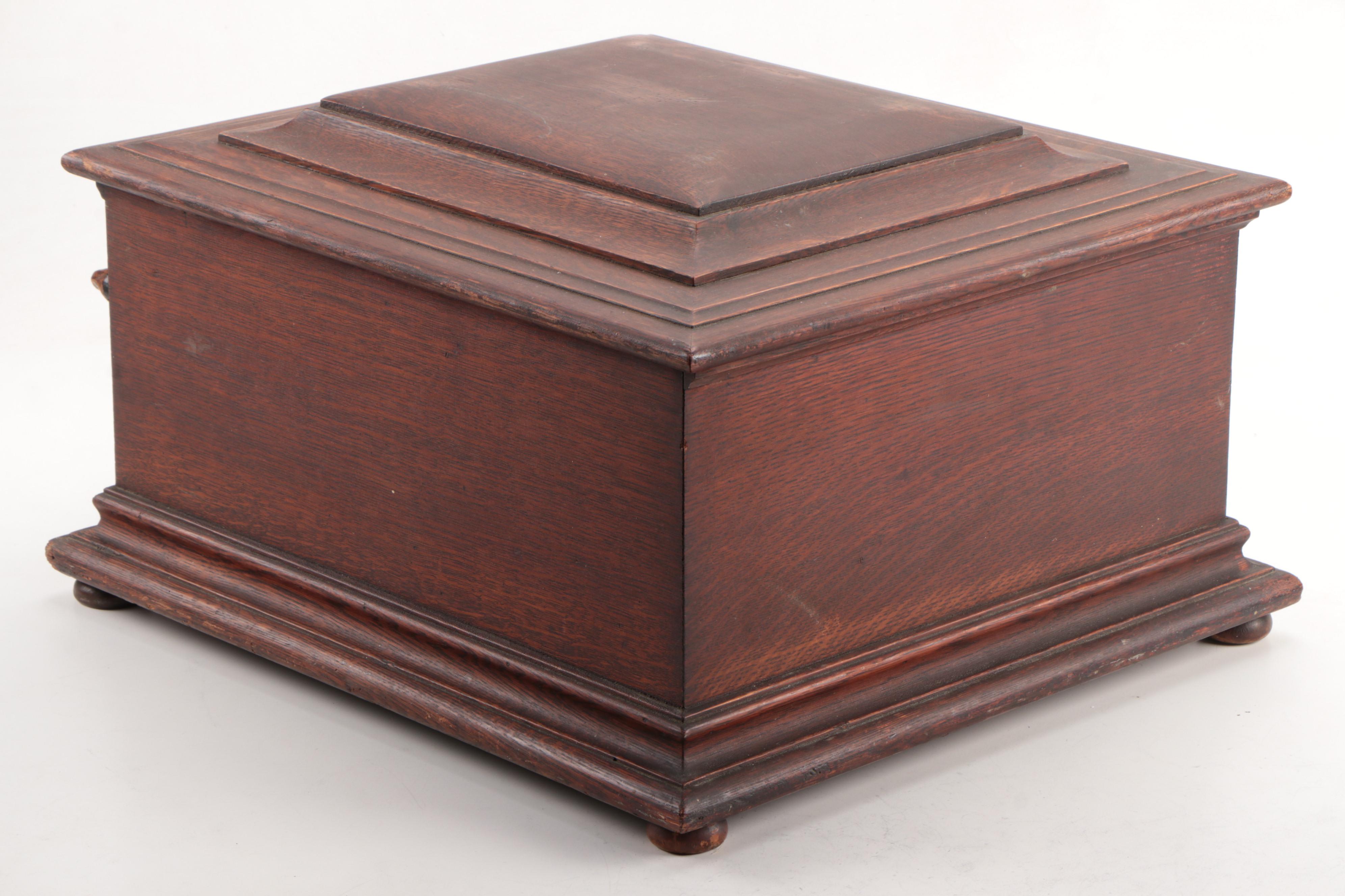 Reginaphone Music Box with Music Box Co. Metal Discs