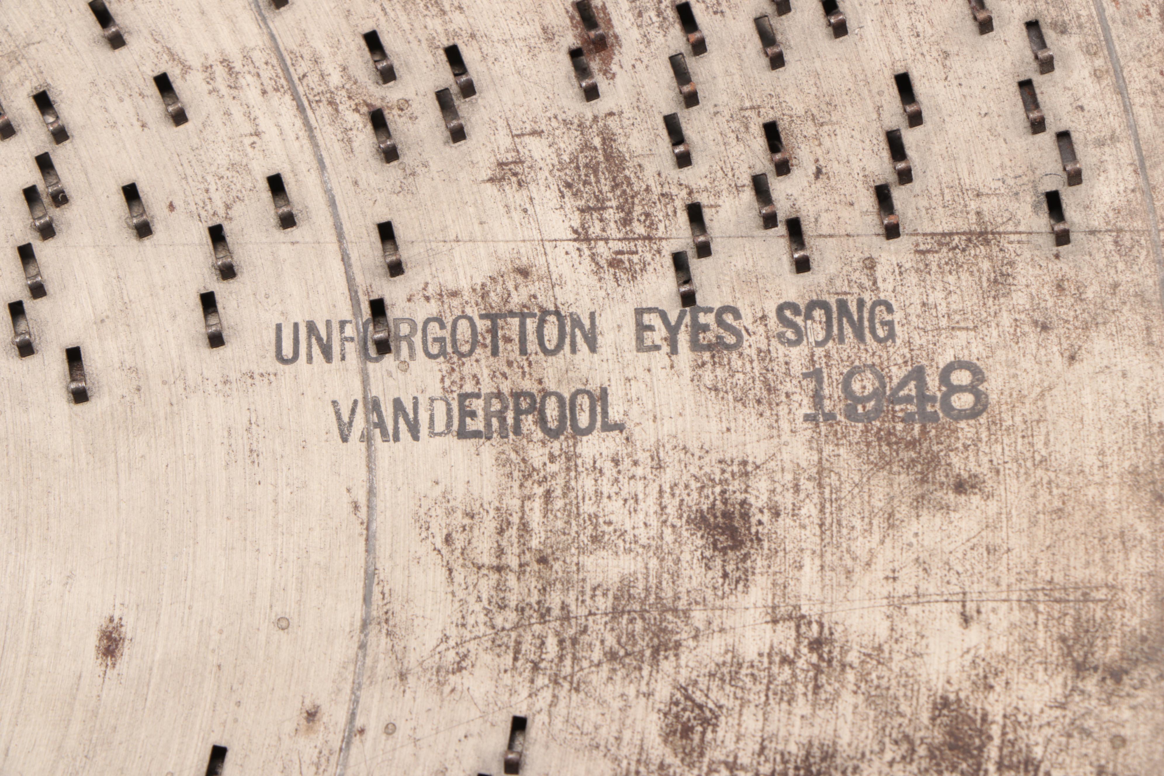 Reginaphone Music Box with Music Box Co. Metal Discs