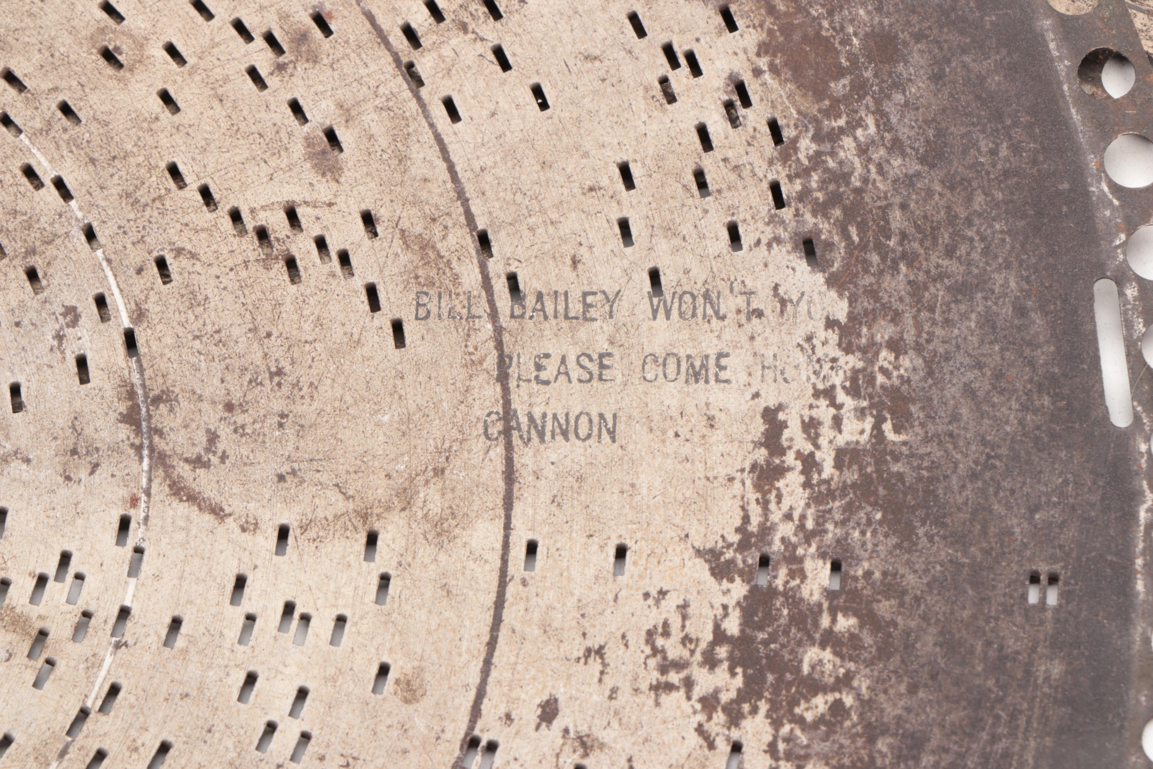 Reginaphone Music Box with Music Box Co. Metal Discs