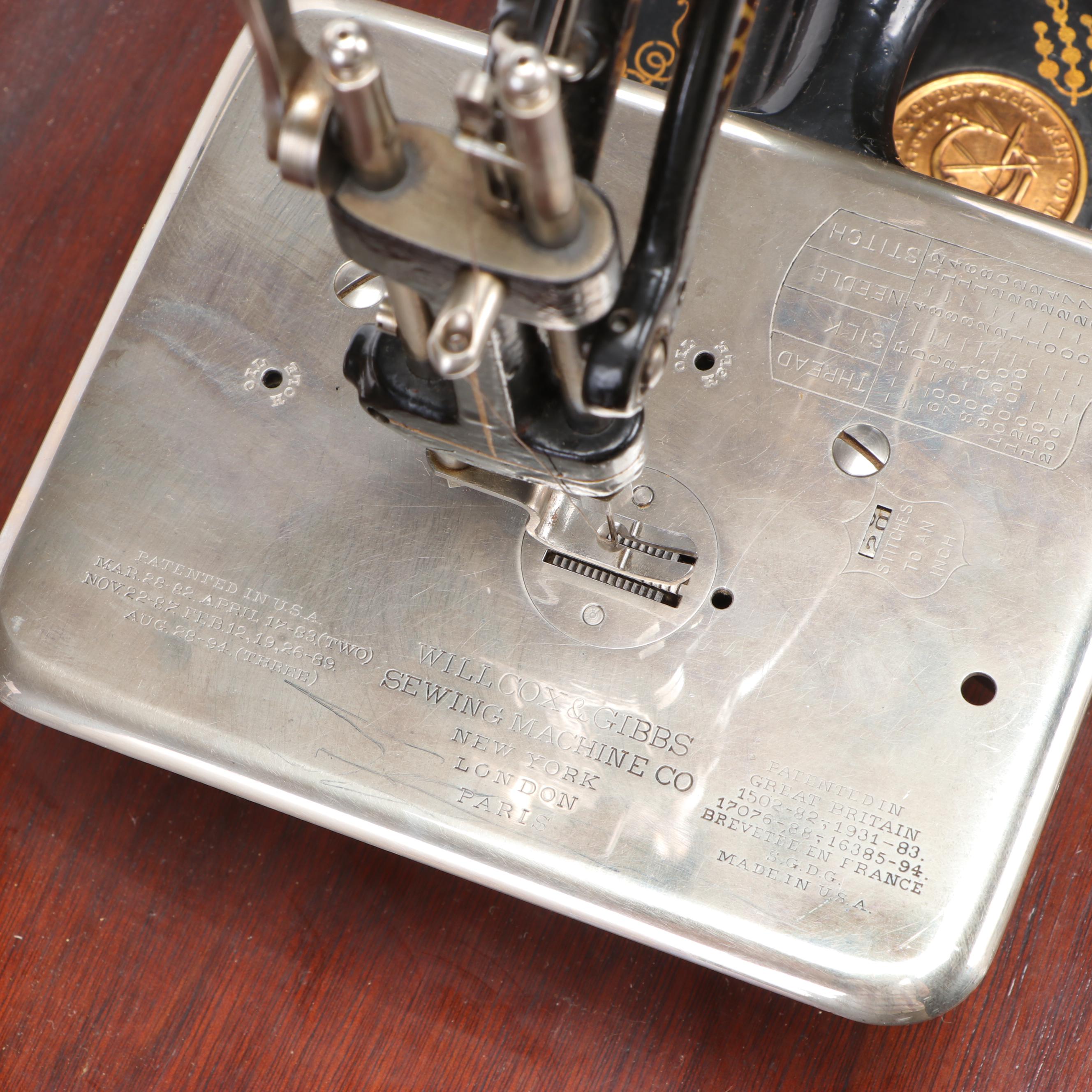 Willcox & Gibbs Treadle Sewing Machine