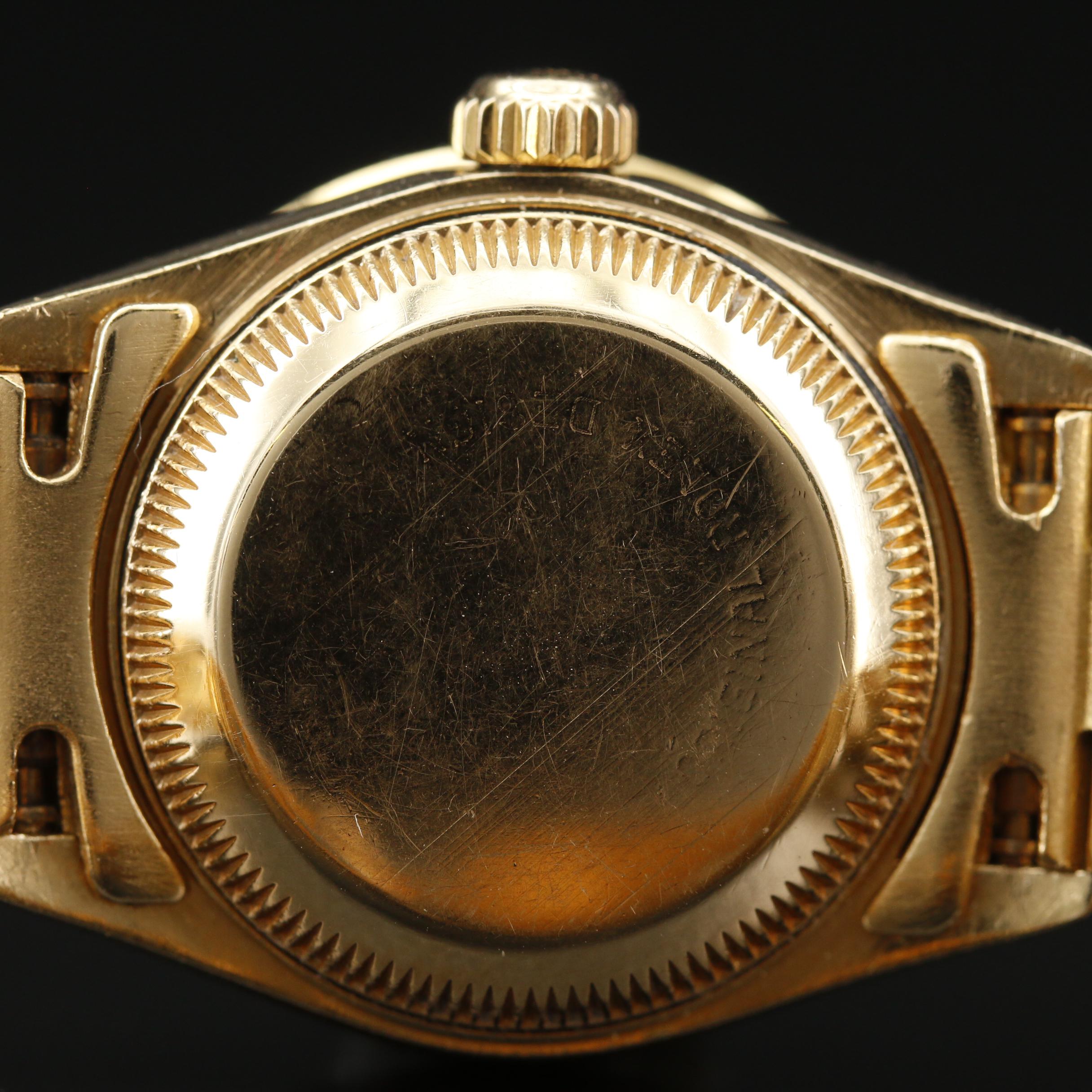 1985 Rolex Datejust President Diamond and Emerald 18K Automatic Watch