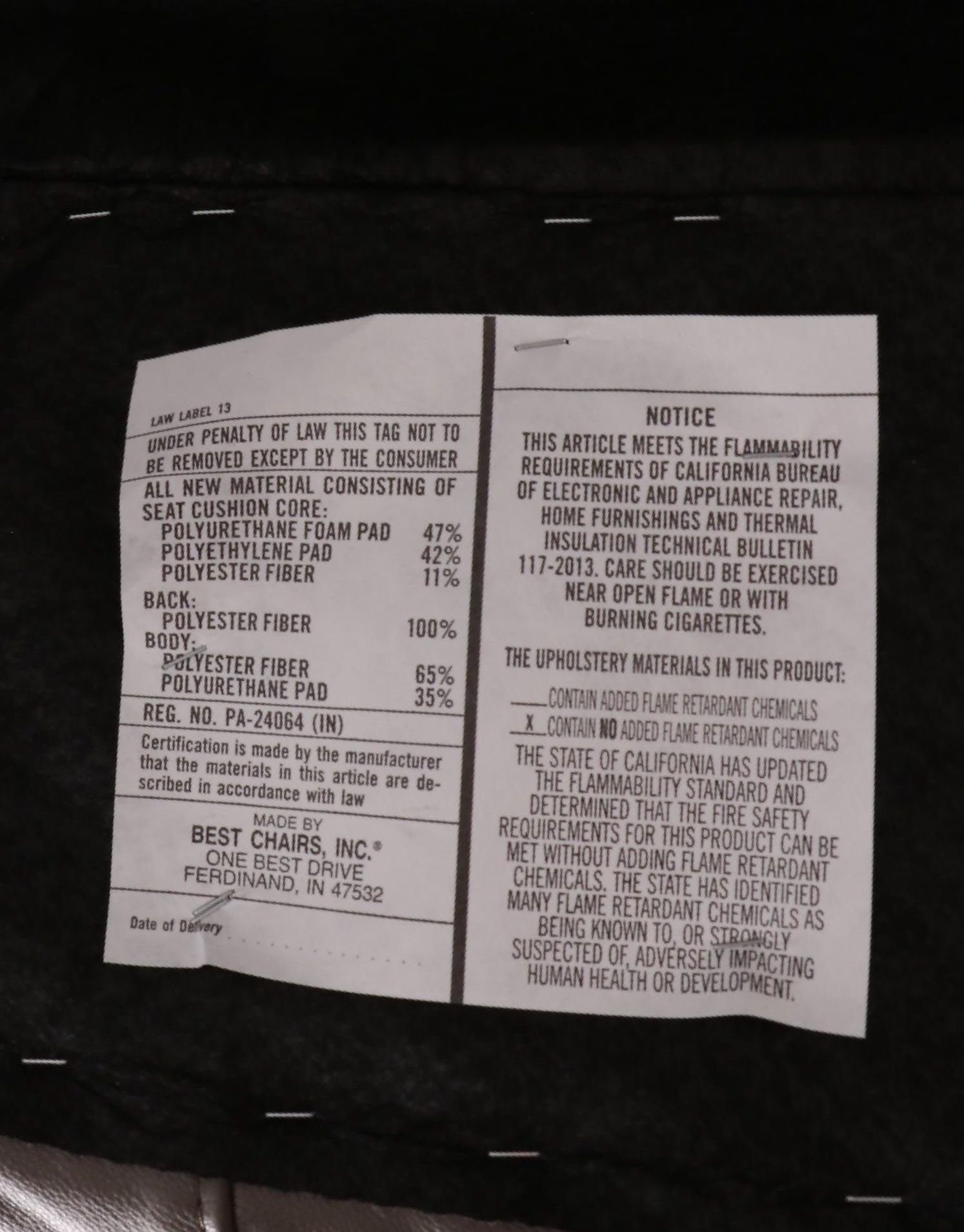 Taupe Leather Upholstered Reclining Sofa