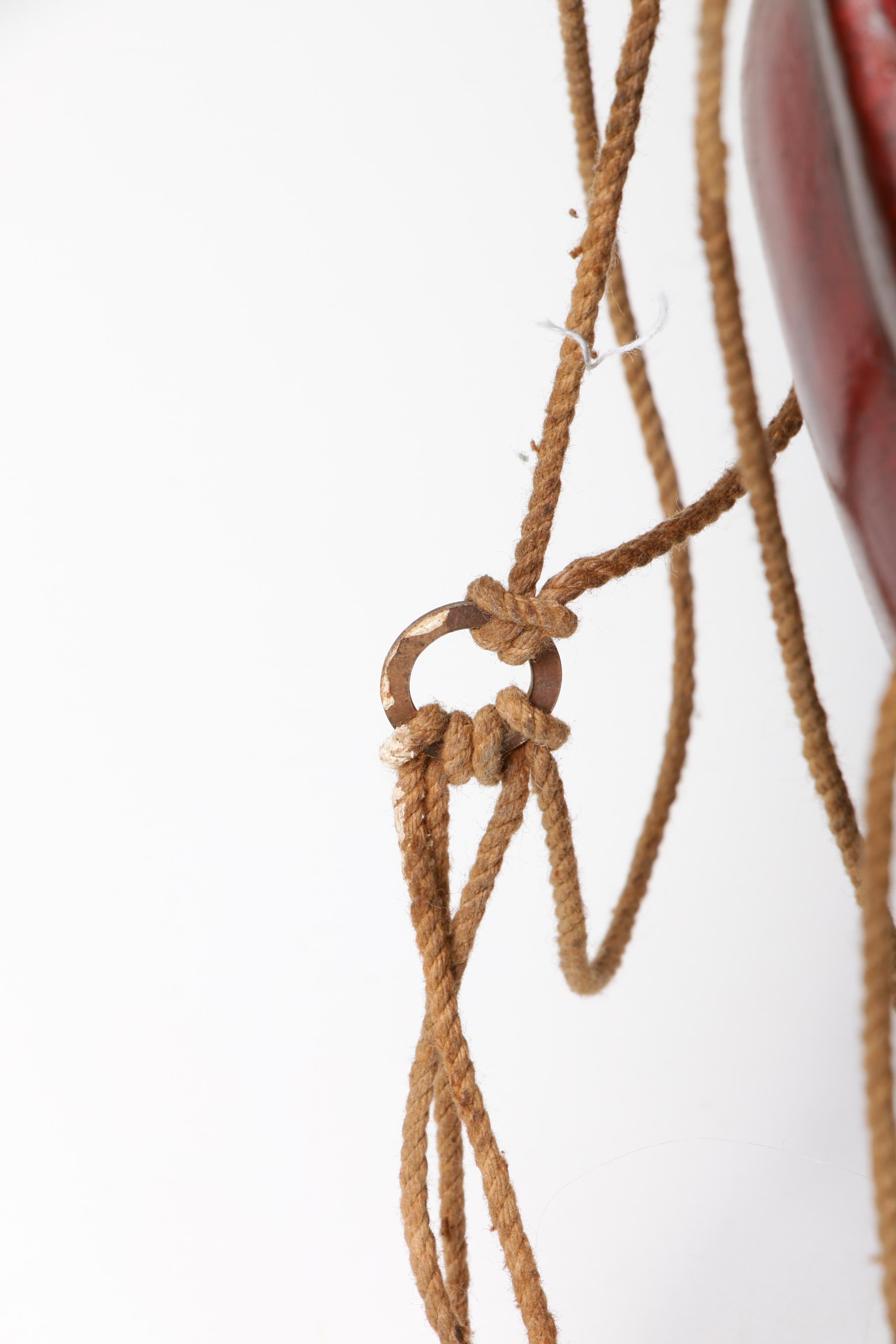 Allan Agohob Hand Painted "Parachuting Clown" Hanging Sculpture