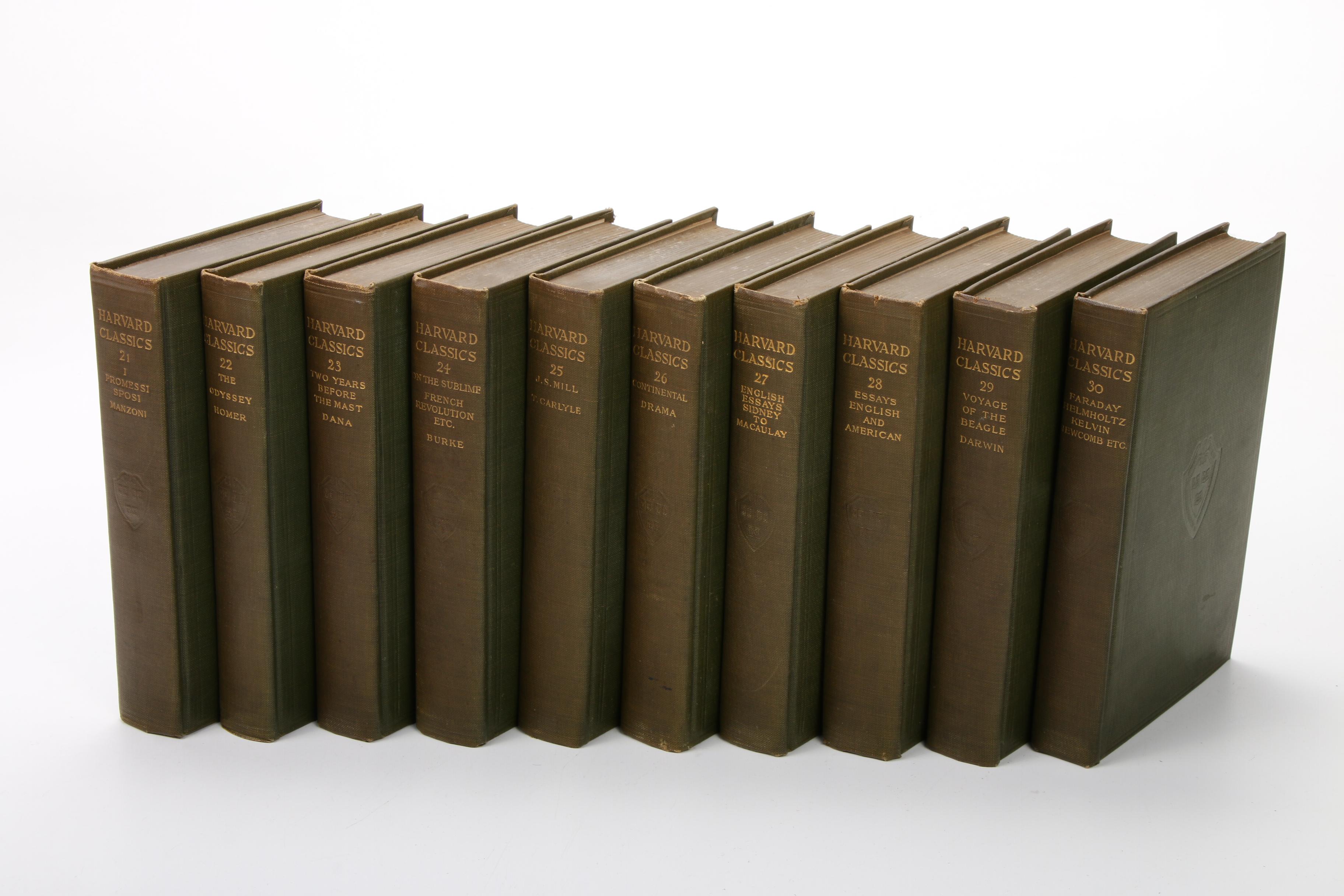 Forty-Nine "The Harvard Classics" Series Edited by Charles W. Eliot, 1909