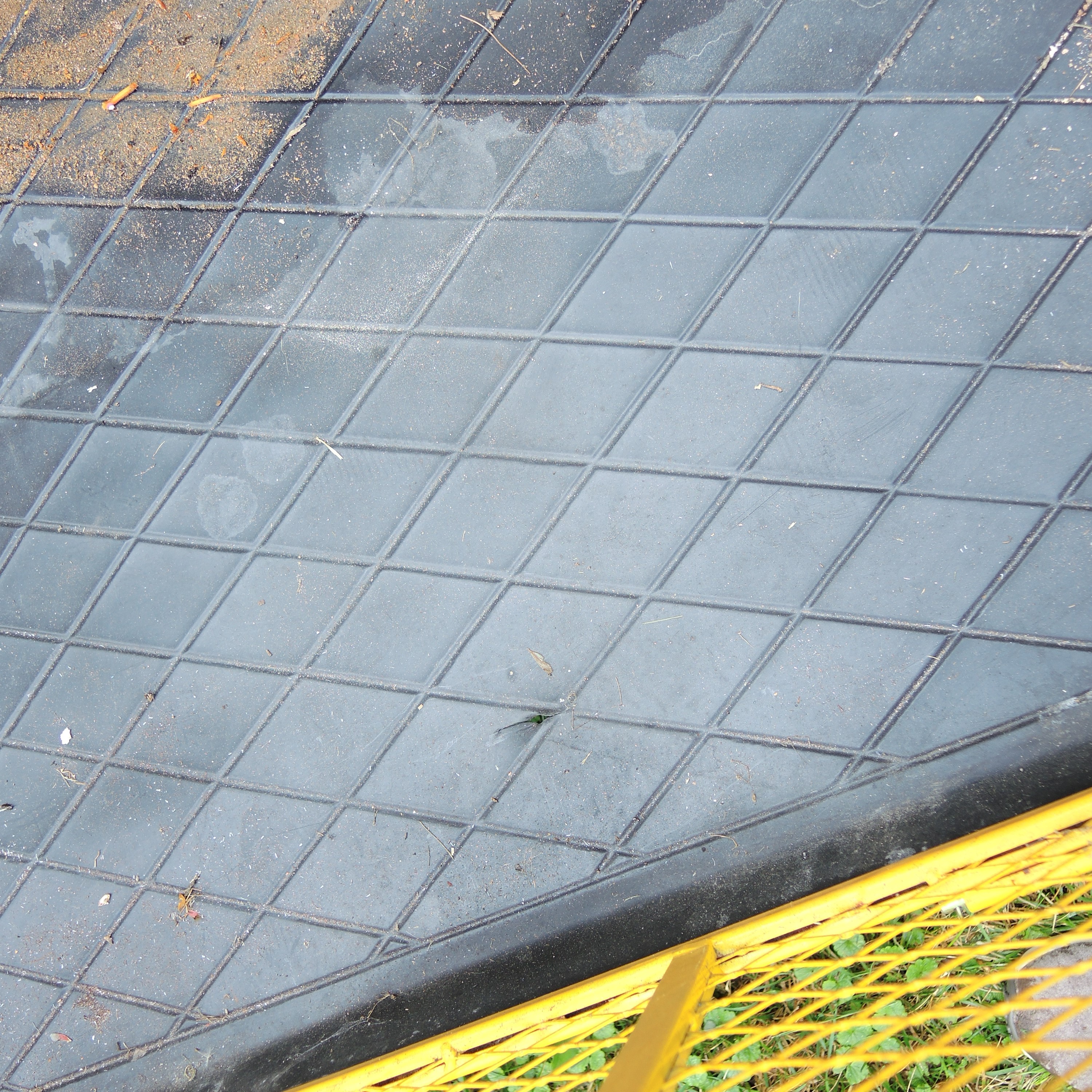 Yellow Metal Mesh Garden Cart Utility Wagon