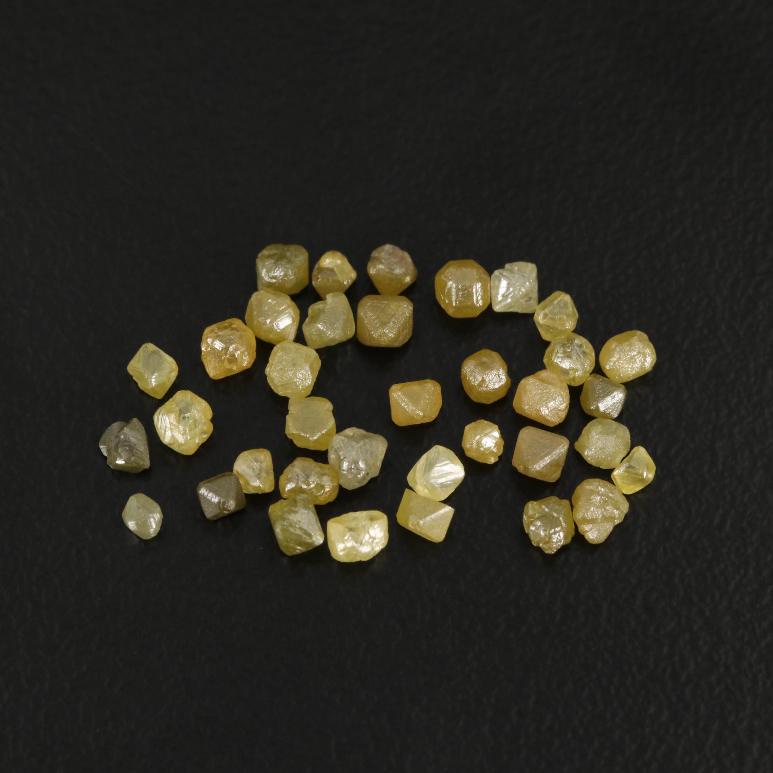 Loose 4.21 CTW Rough Cut Diamonds