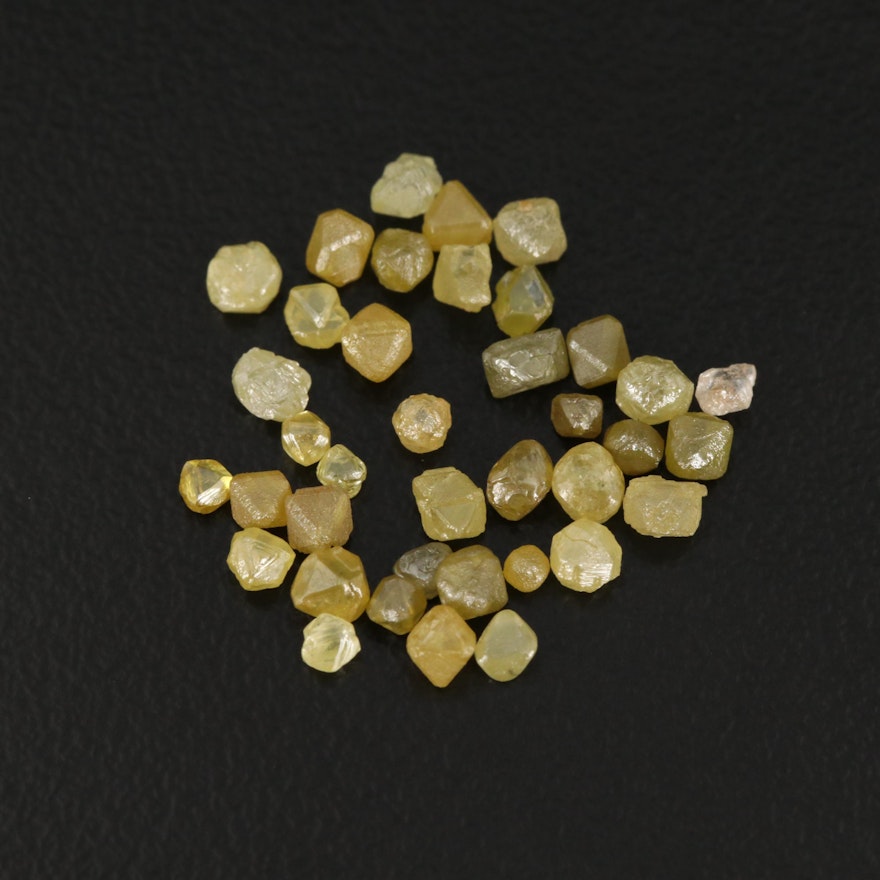 Loose 4.22 CTW Rough Cut Diamonds