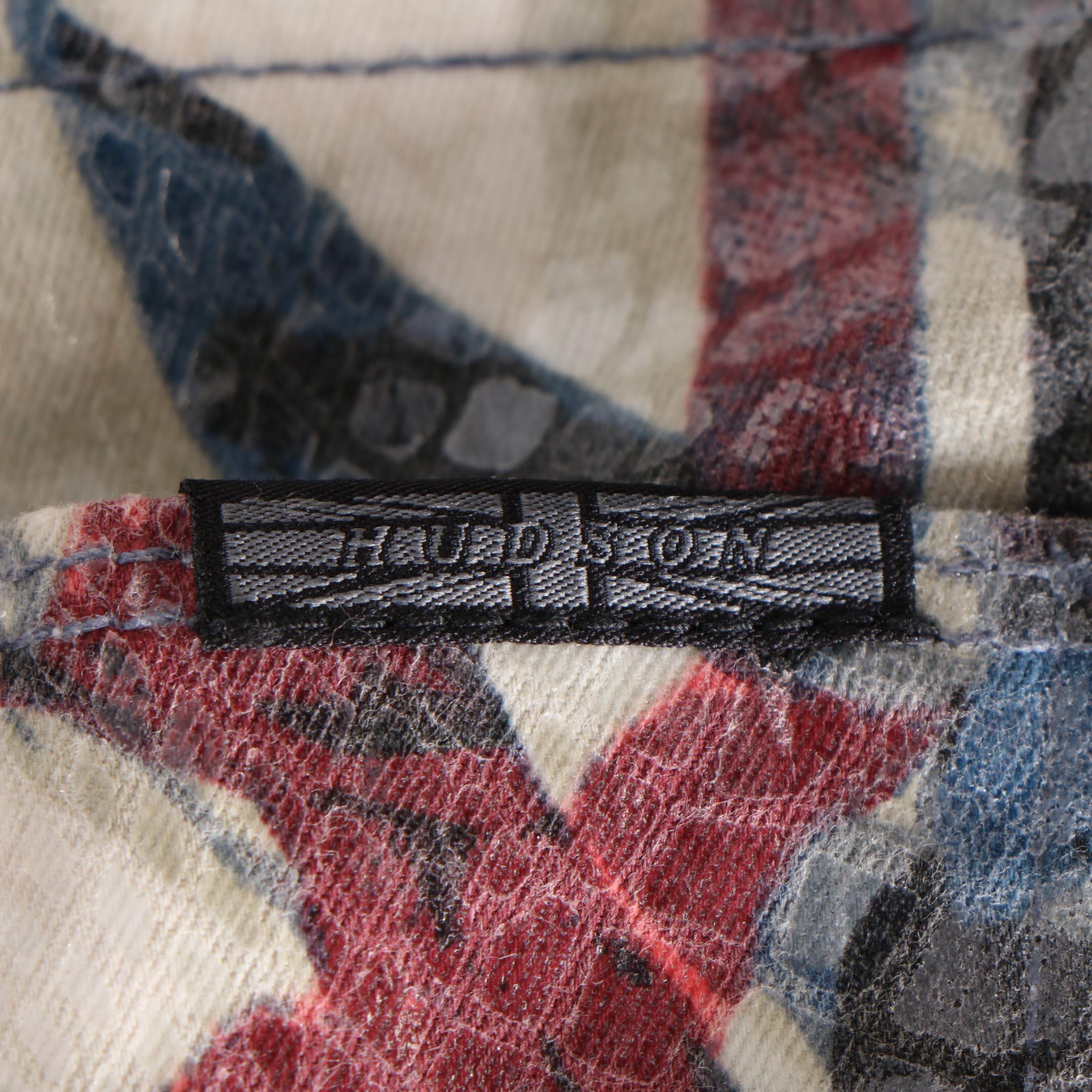 Hudson Krista Python Effect Multicolor Super Skinny Crop Jeans