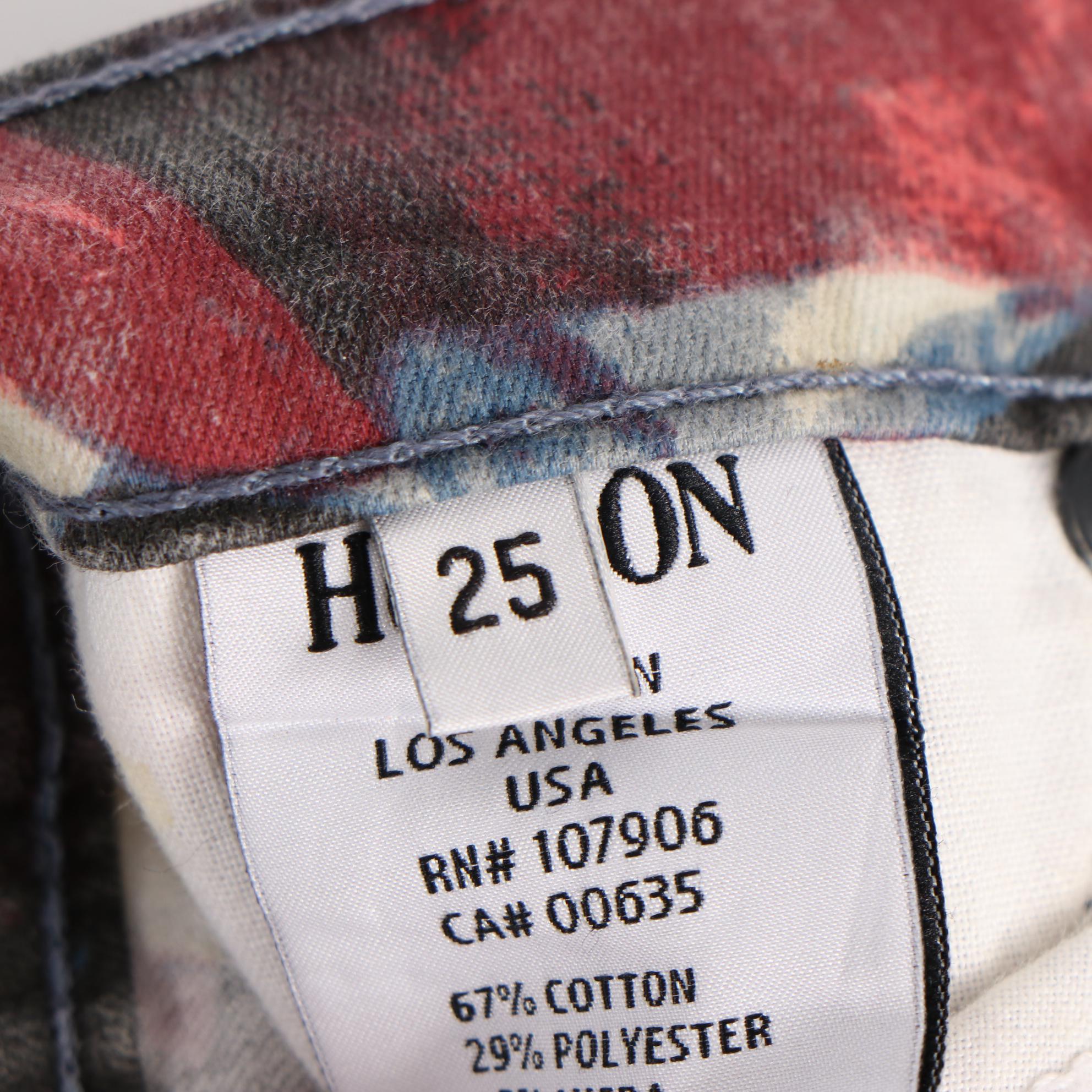 Hudson Krista Python Effect Multicolor Super Skinny Crop Jeans