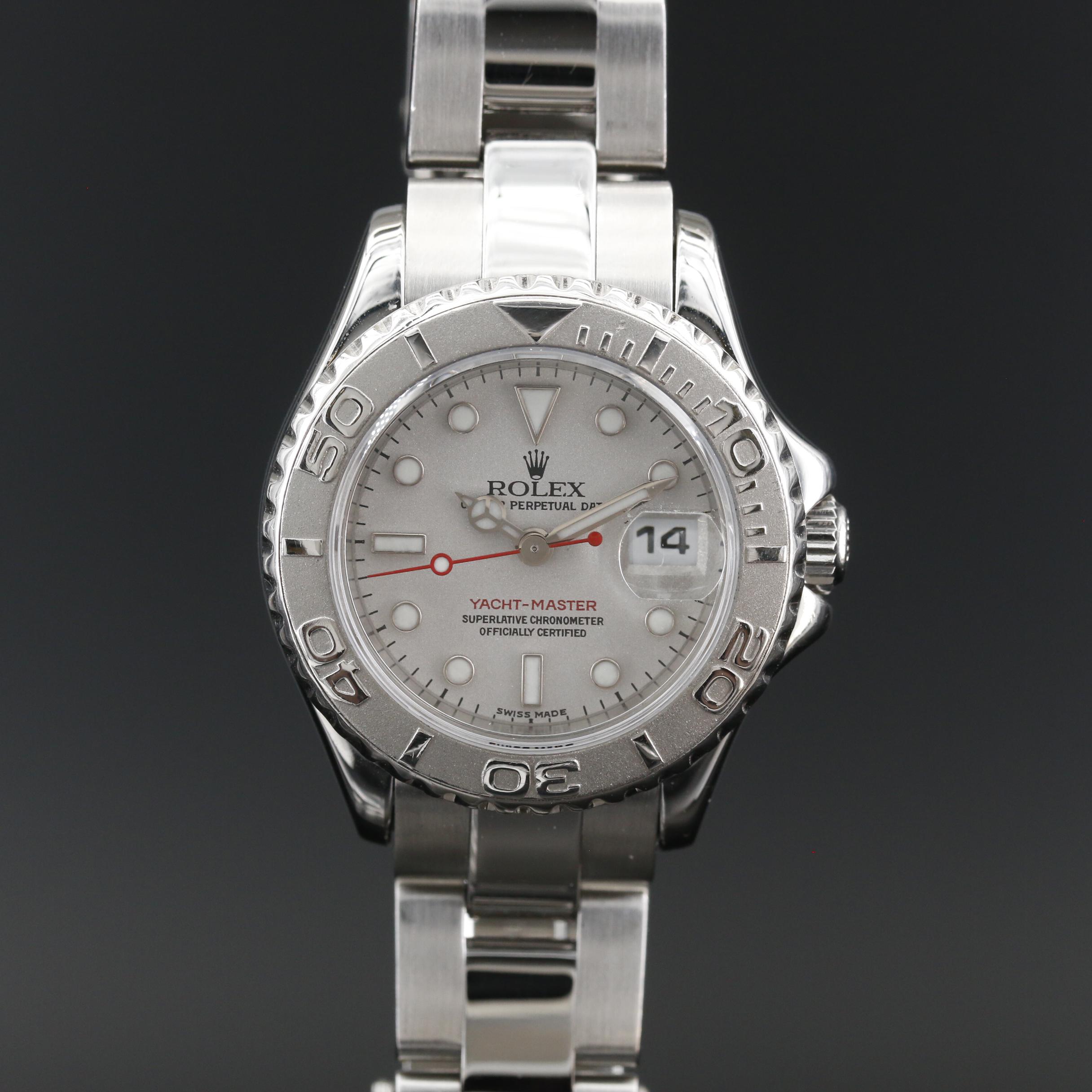 Rolex Yacht-Master Platinum and Stainless Steel Automatic Watch