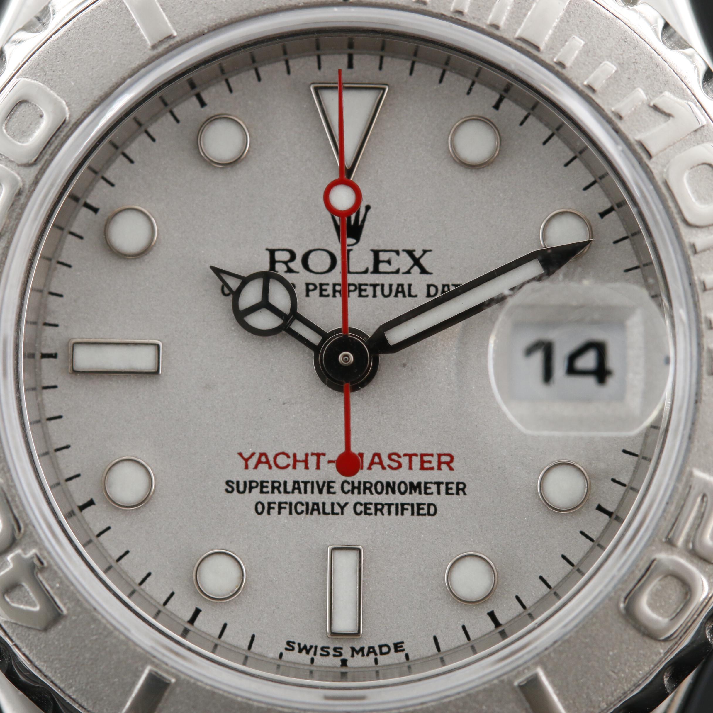 Rolex Yacht-Master Platinum and Stainless Steel Automatic Watch