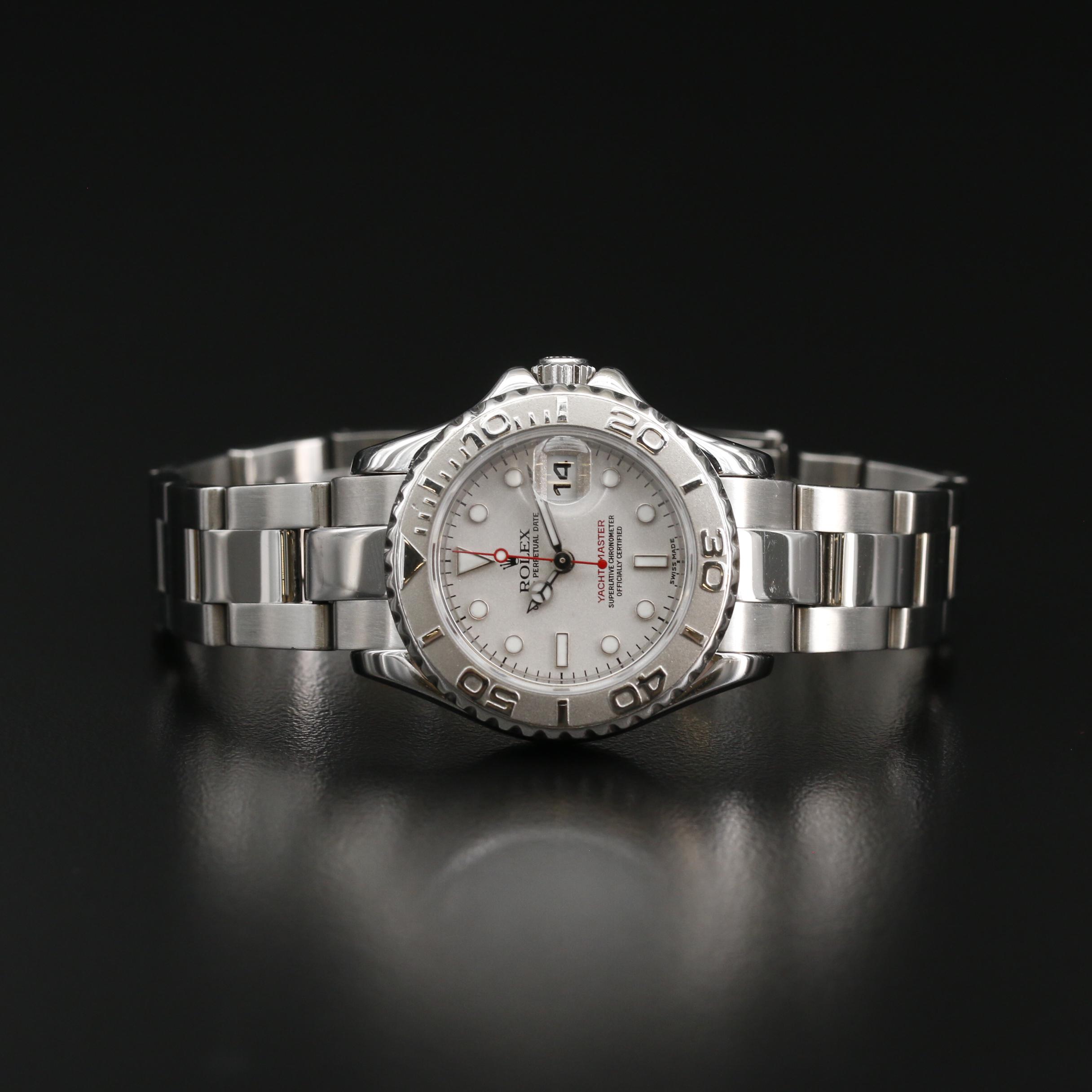 Rolex Yacht-Master Platinum and Stainless Steel Automatic Watch