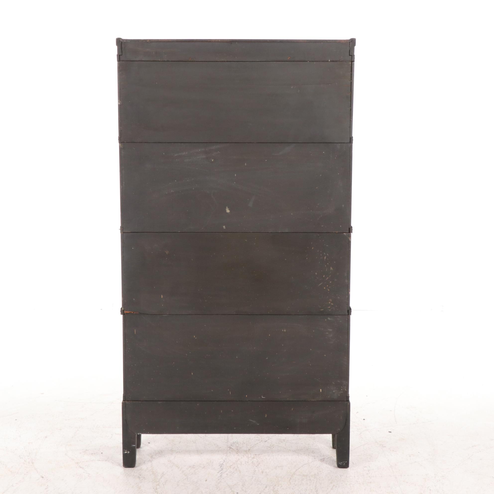 Globe-Wernicke Co. Ebonized Barrister's Bookcase, Early 20th Century