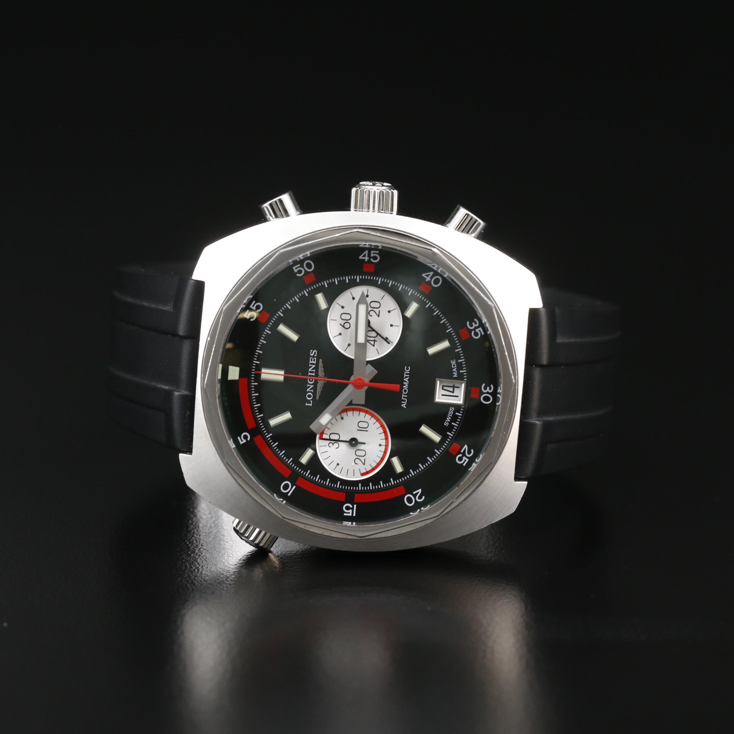 Longines Heritage Diver Chronograph Stainless Steel Automatic Watch