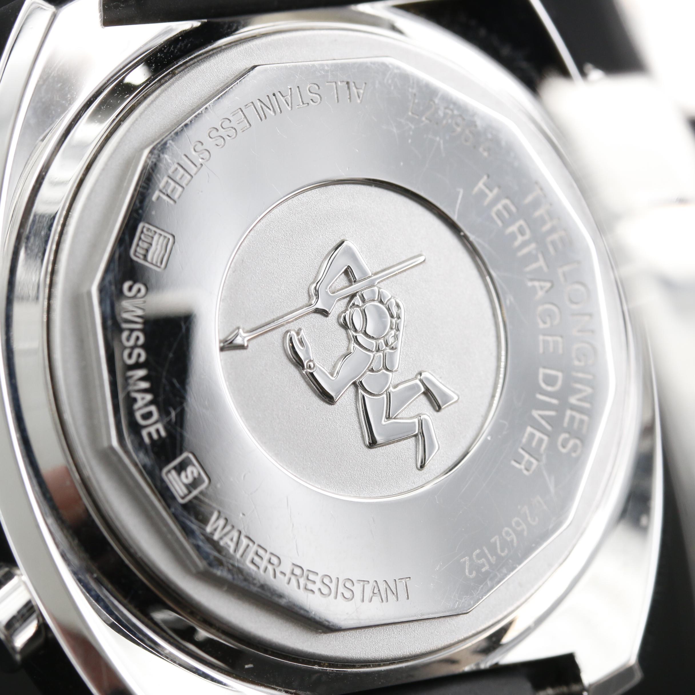 Longines Heritage Diver Chronograph Stainless Steel Automatic Watch