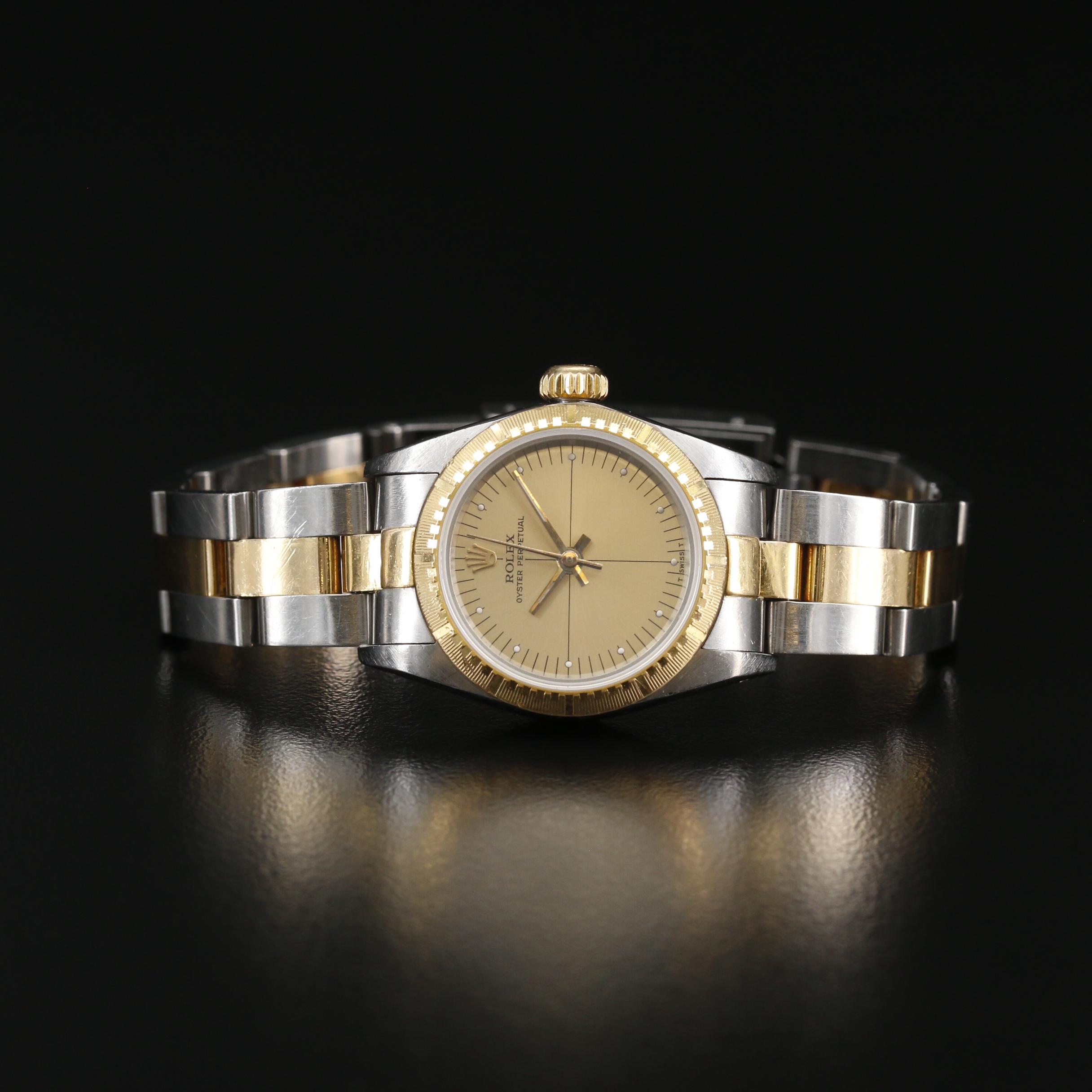 1987 Rolex Zephyr Oyster Perpetual 18K and Stainless Steel Automatic Watch