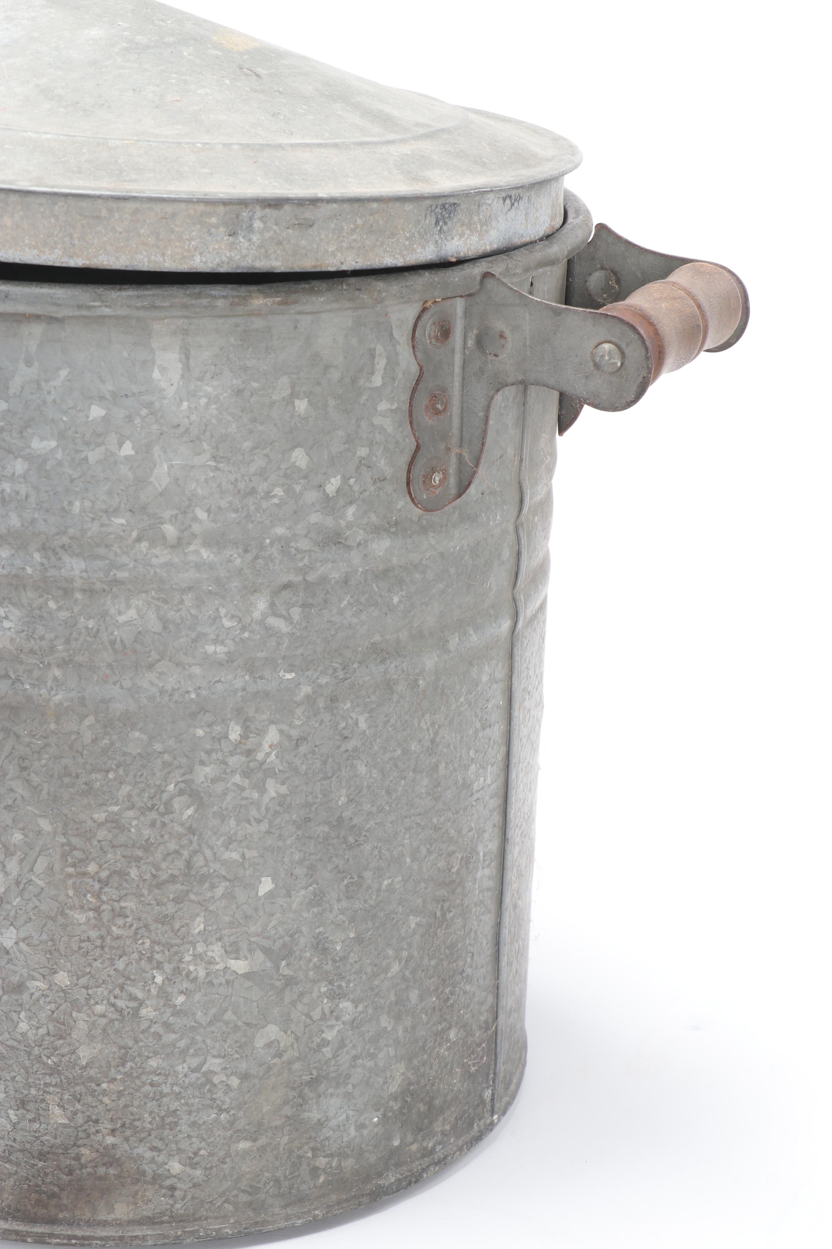 Rapid Washer Laundry Plunger with Galvanized Boiler Wash Tub