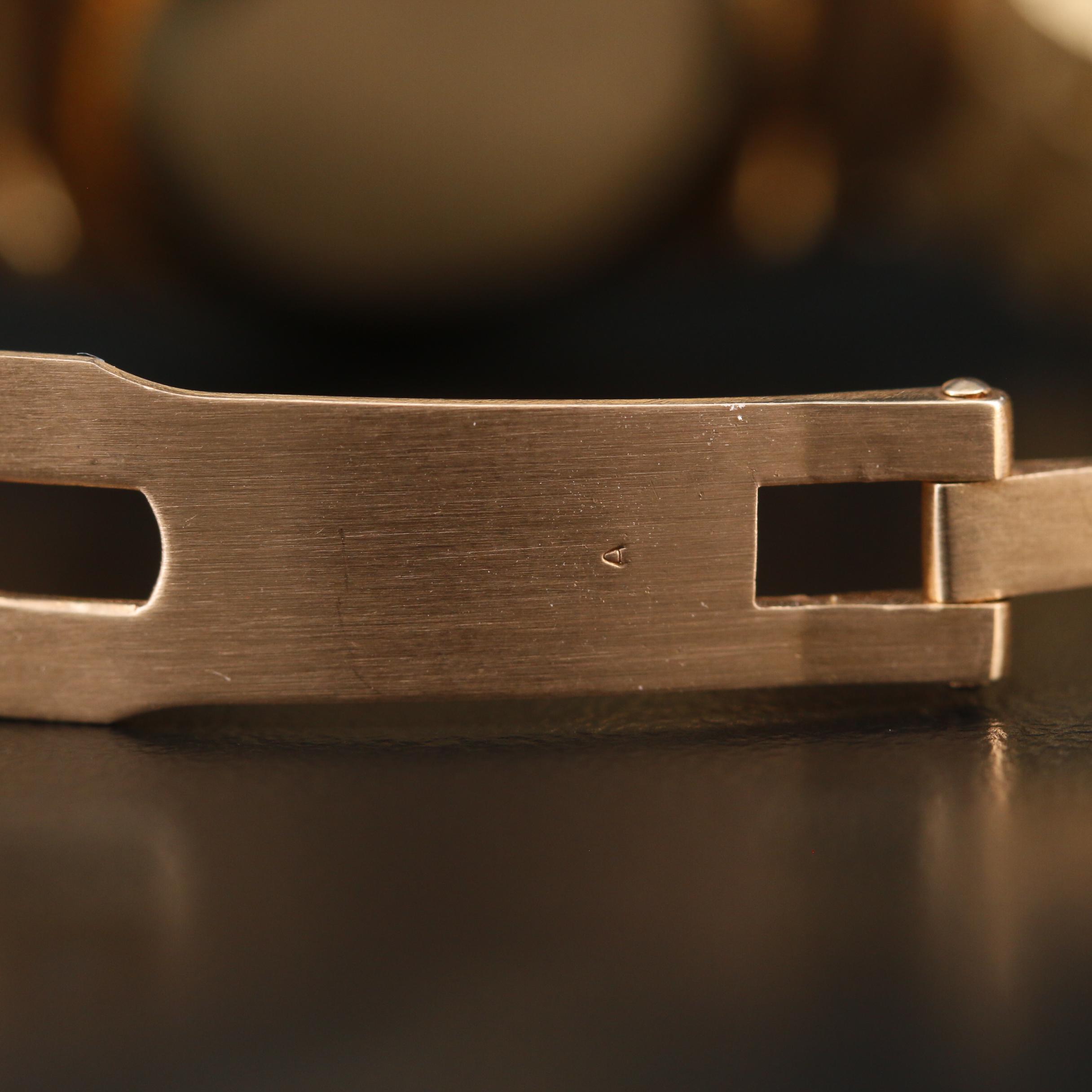 1979 Rolex Datejust 18K Bark Finish President Watch with Diamond Dial