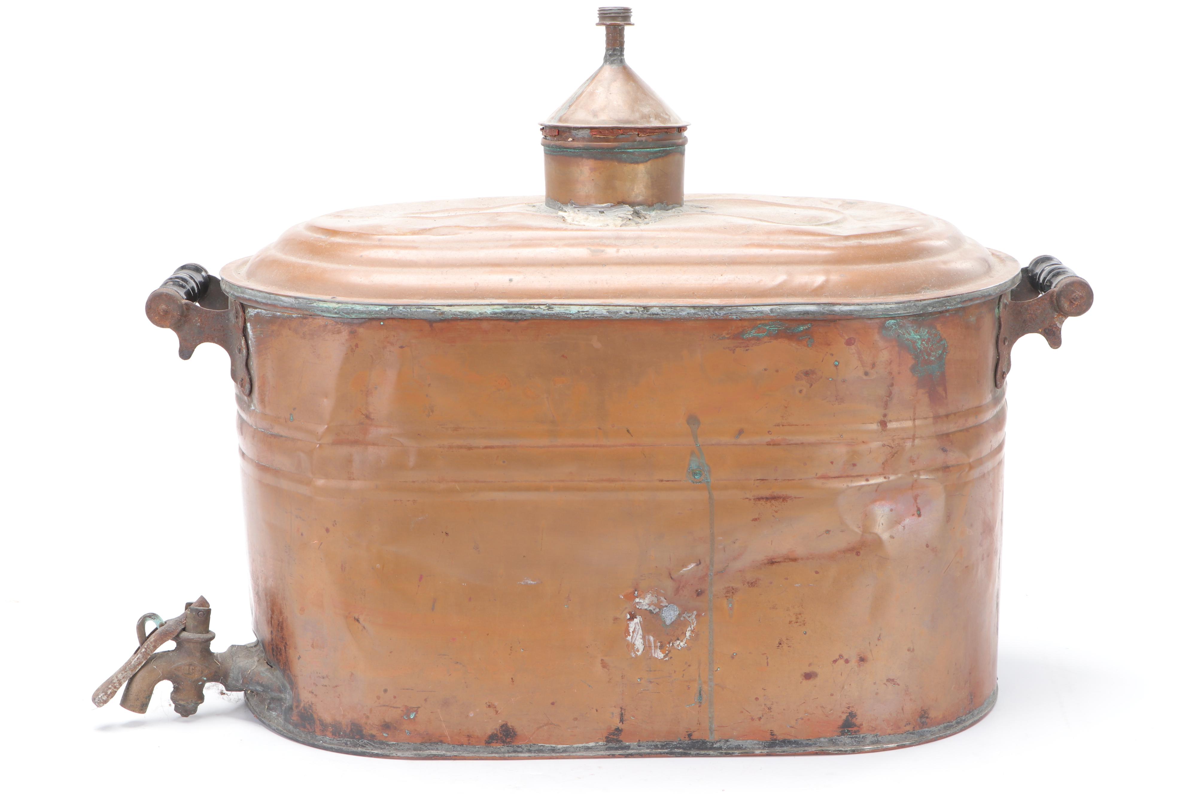 Copper Wash Tub Moonshine Still and Ladle