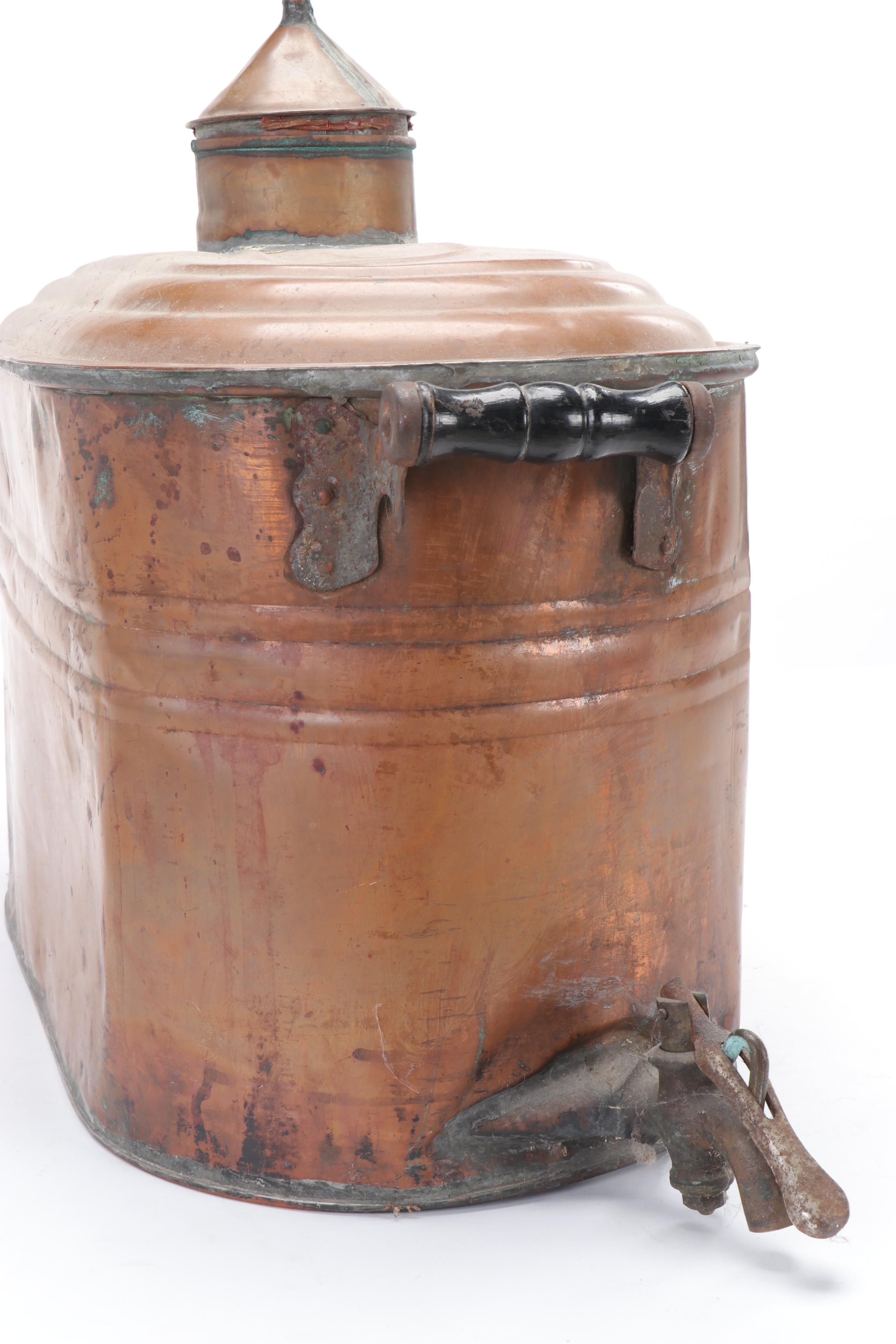 Copper Wash Tub Moonshine Still and Ladle