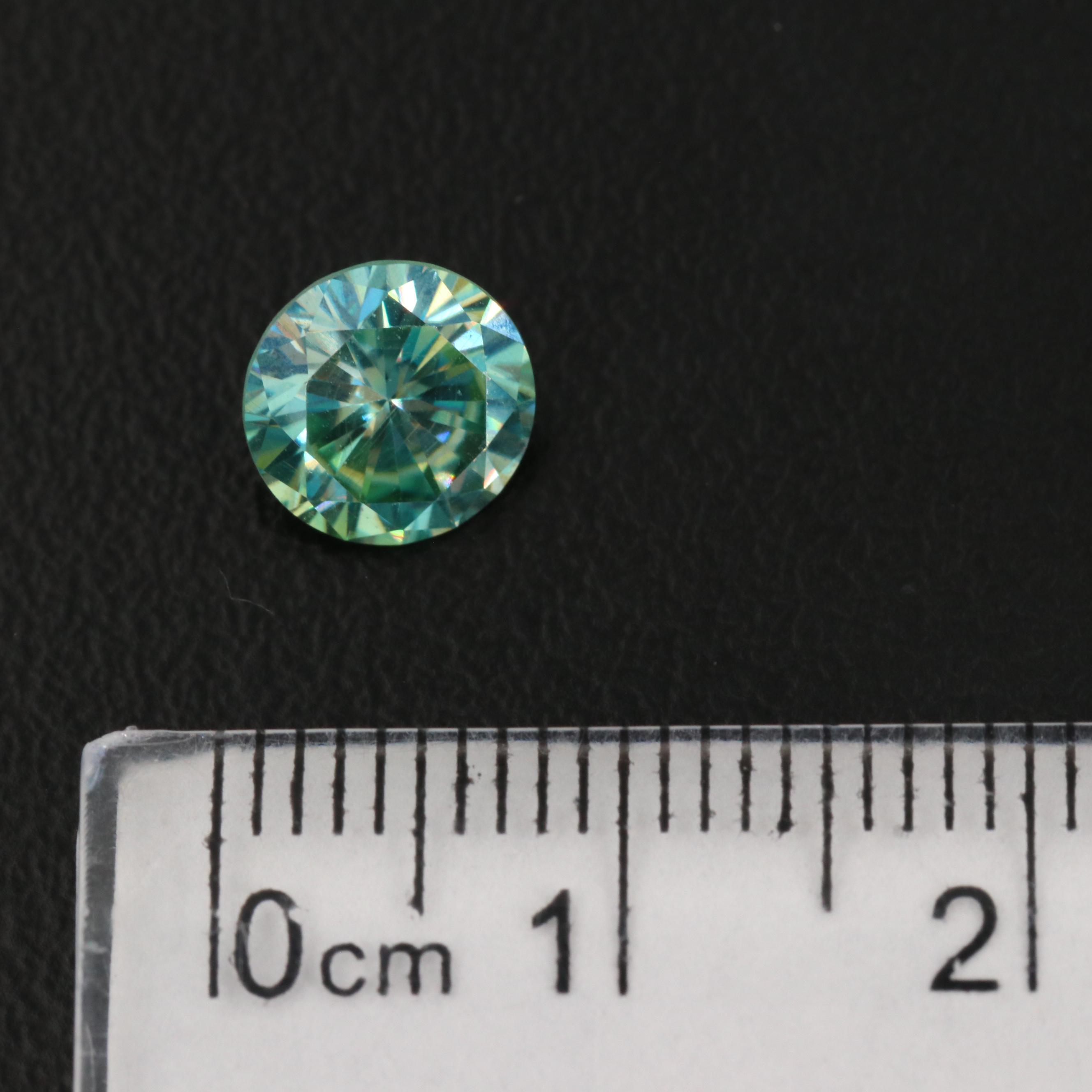 Loose 2.78 CTW Moissanite Round Faceted