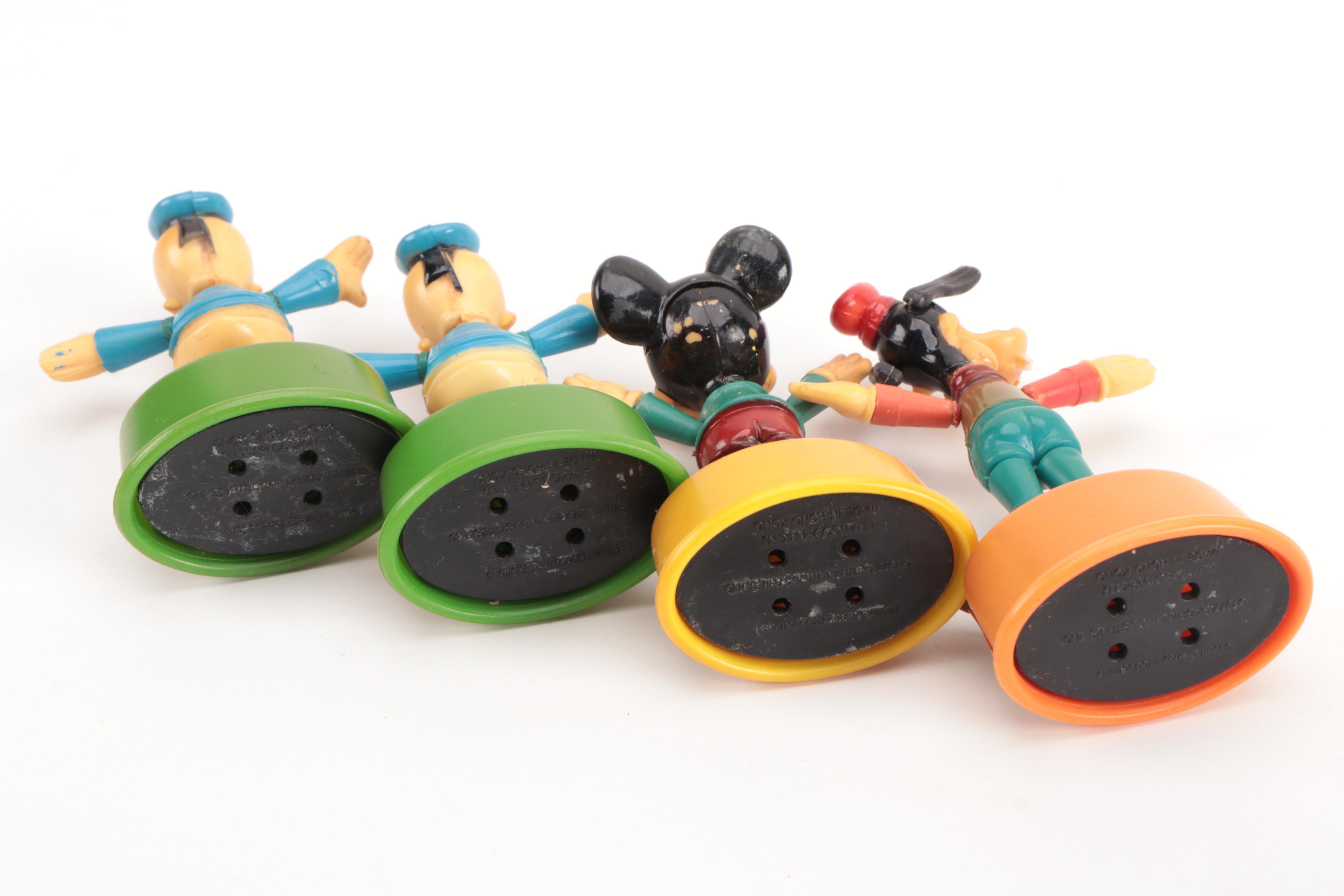 "Yosemite Sam," "Speedy Gonzalez," and Disney Character Push Puppets, 1970s