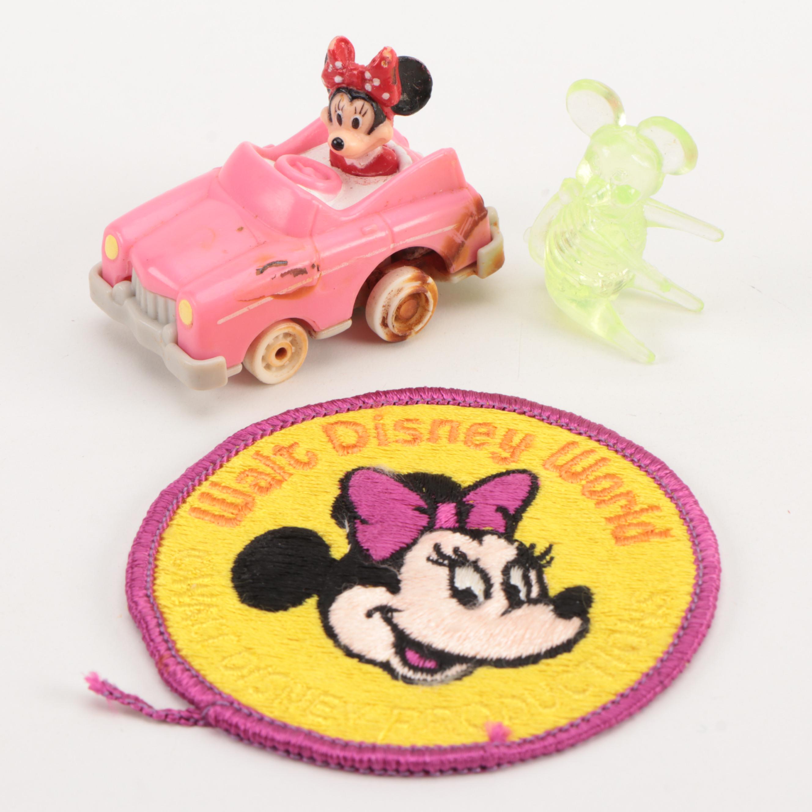 "Yosemite Sam," "Speedy Gonzalez," and Disney Character Push Puppets, 1970s