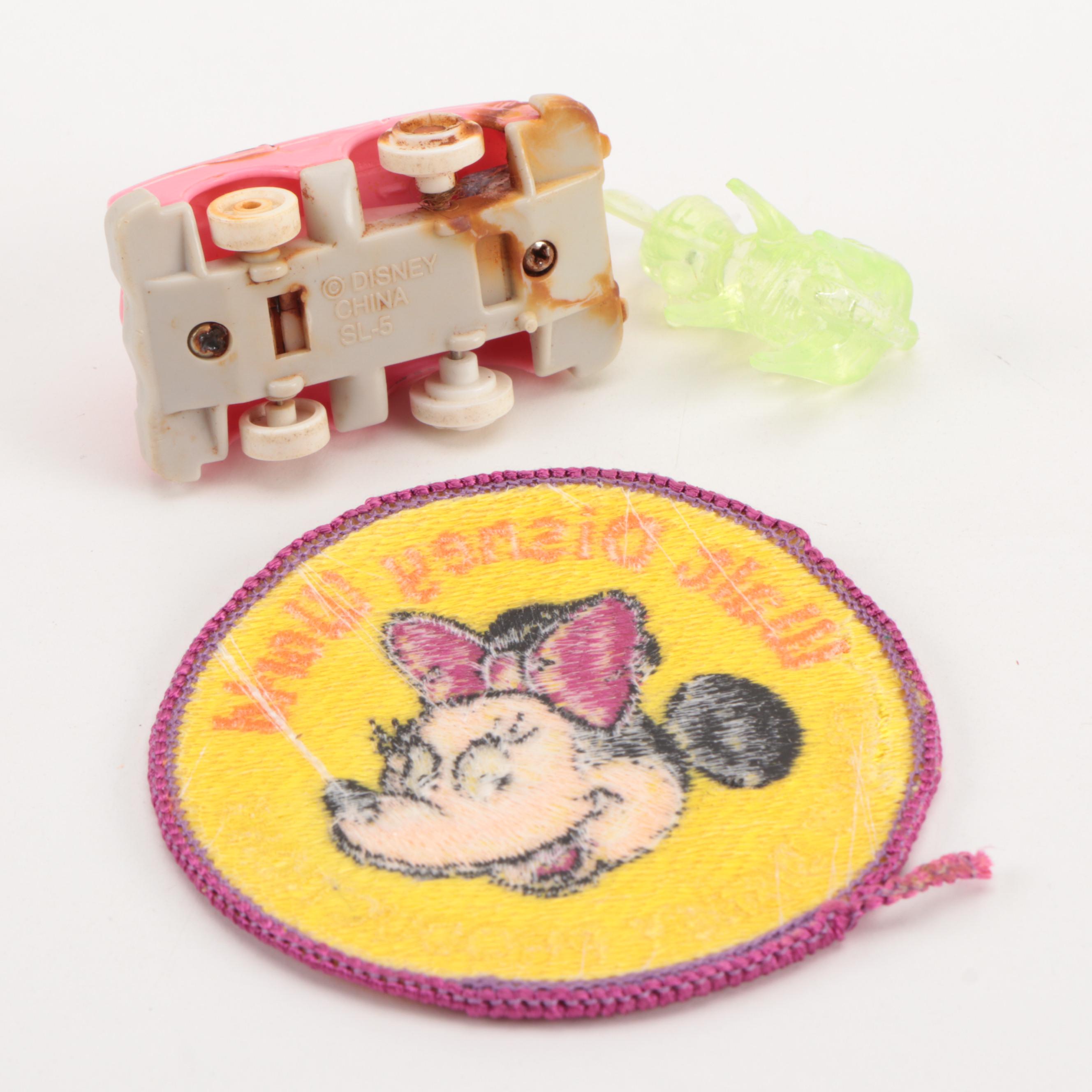 "Yosemite Sam," "Speedy Gonzalez," and Disney Character Push Puppets, 1970s