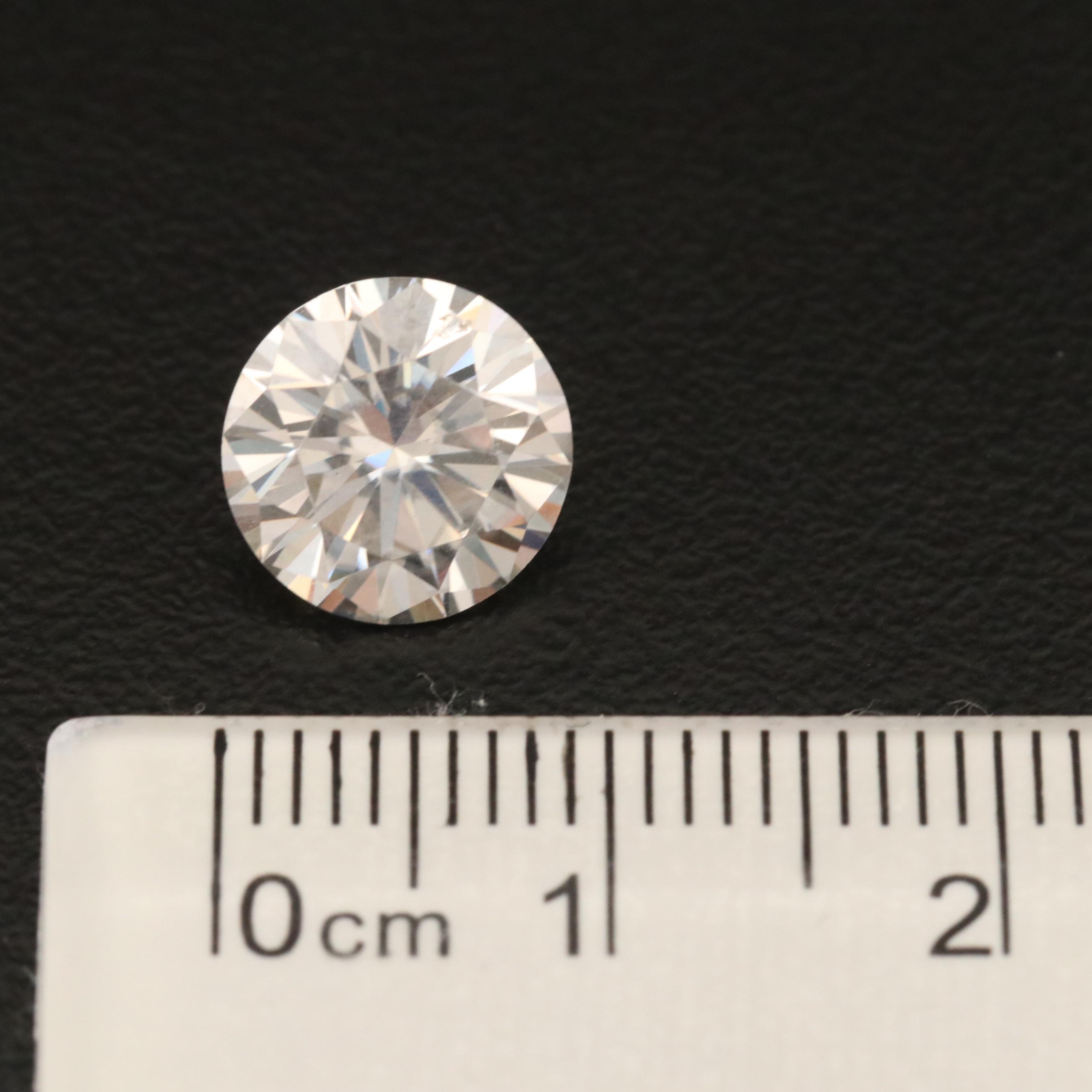 Loose 2.50 CT Moissanite Round Faceted