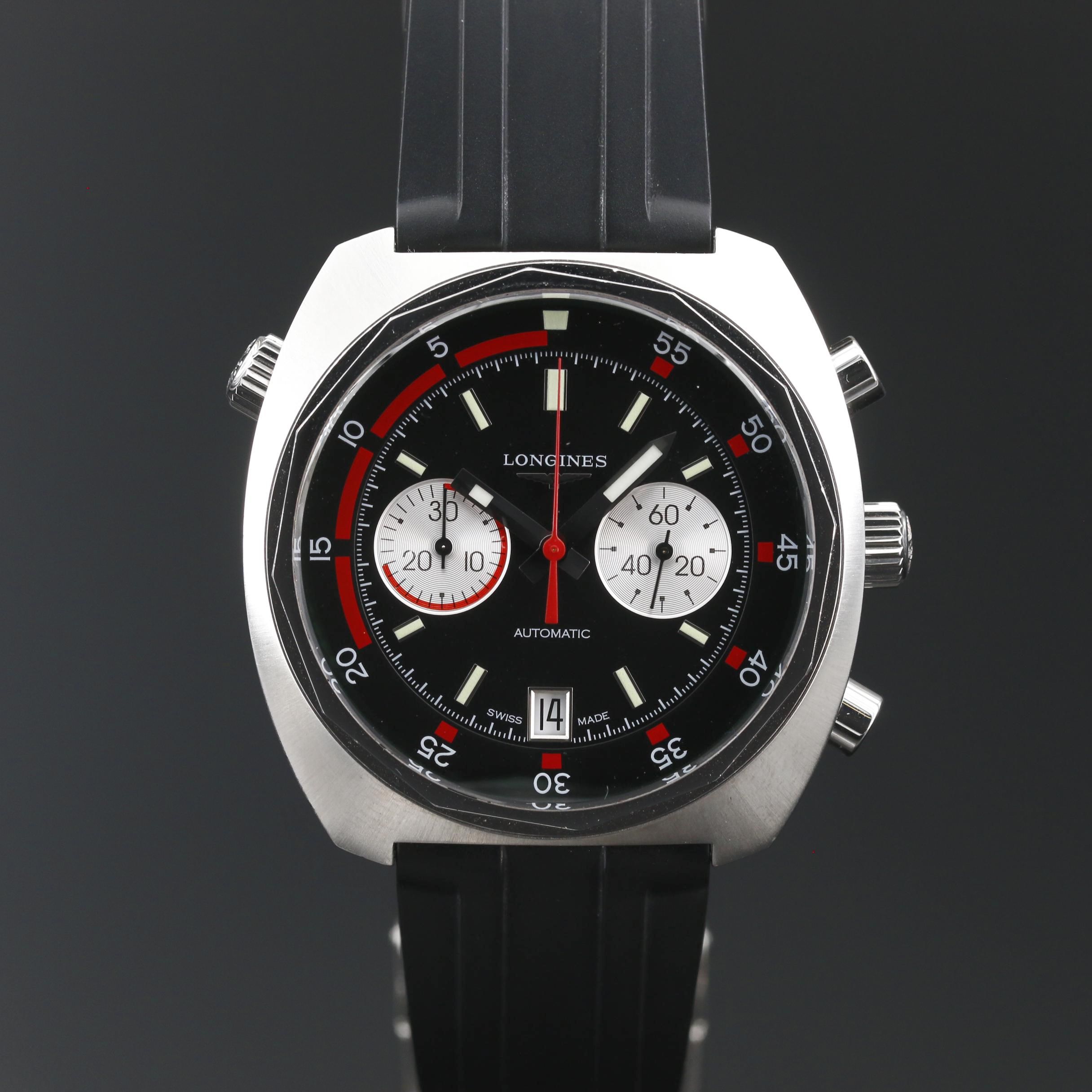 Longines Heritage Diver Chronograph Stainless Steel Automatic Watch