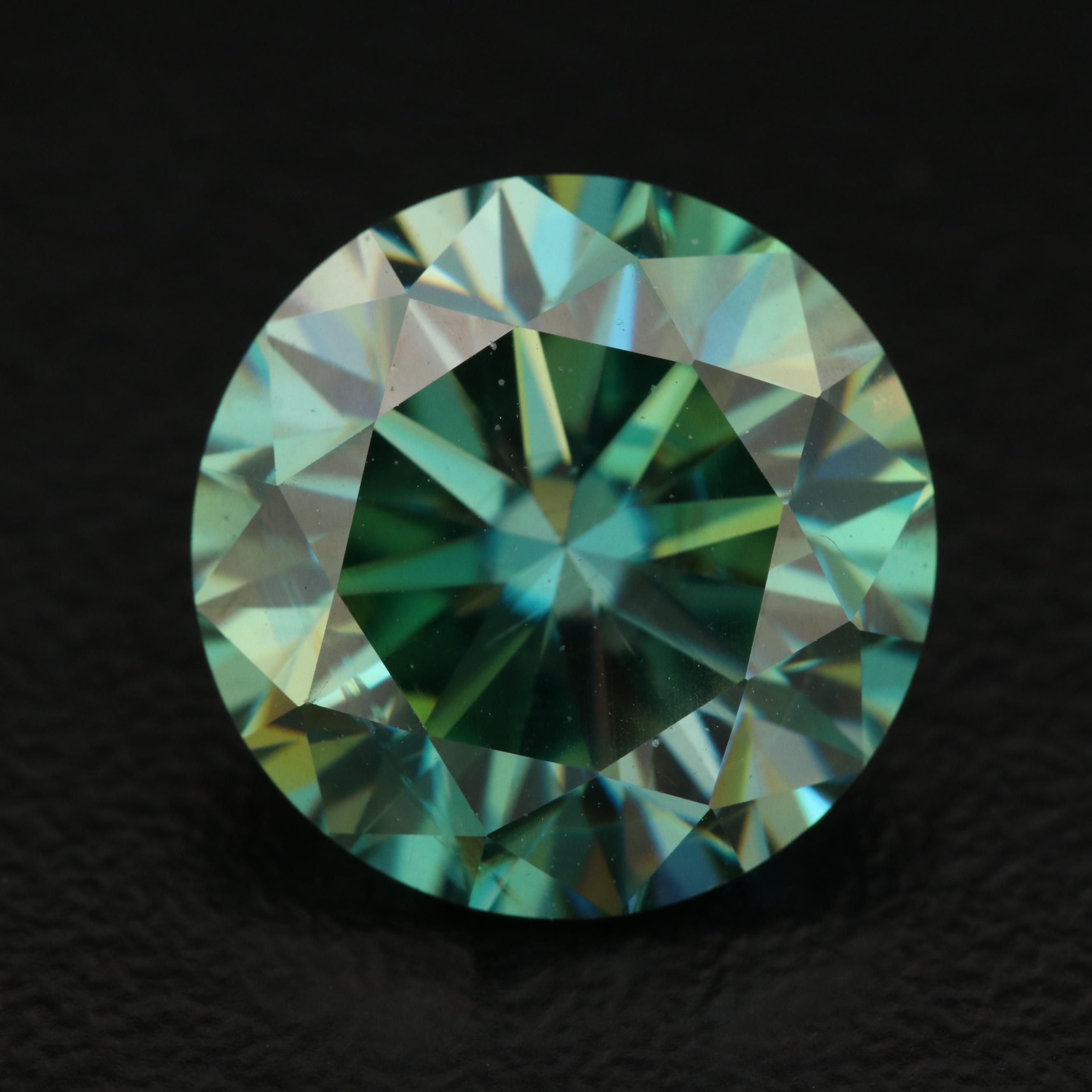 Loose 6.35 CT Round Faceted Moissanite