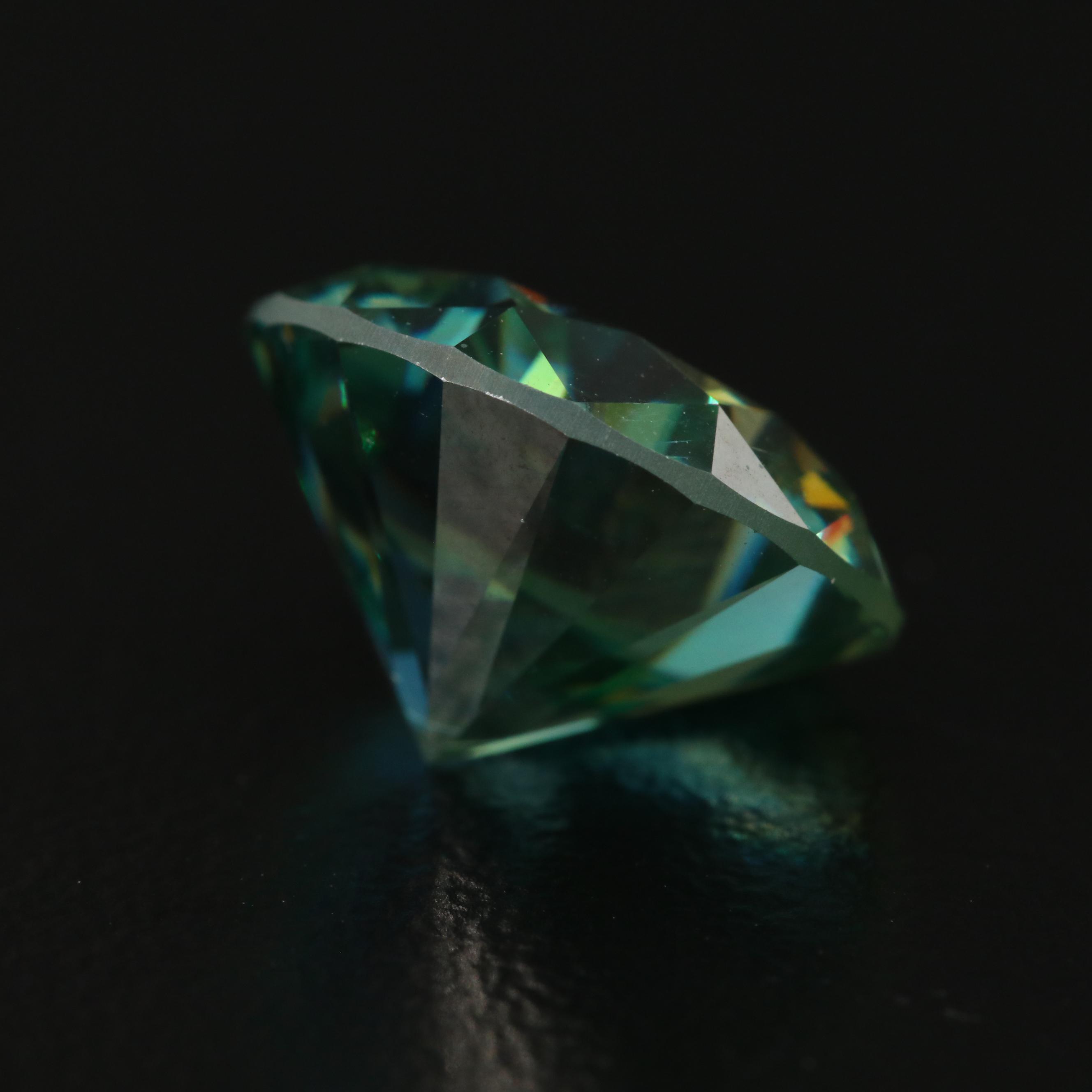 Loose 6.35 CT Round Faceted Moissanite