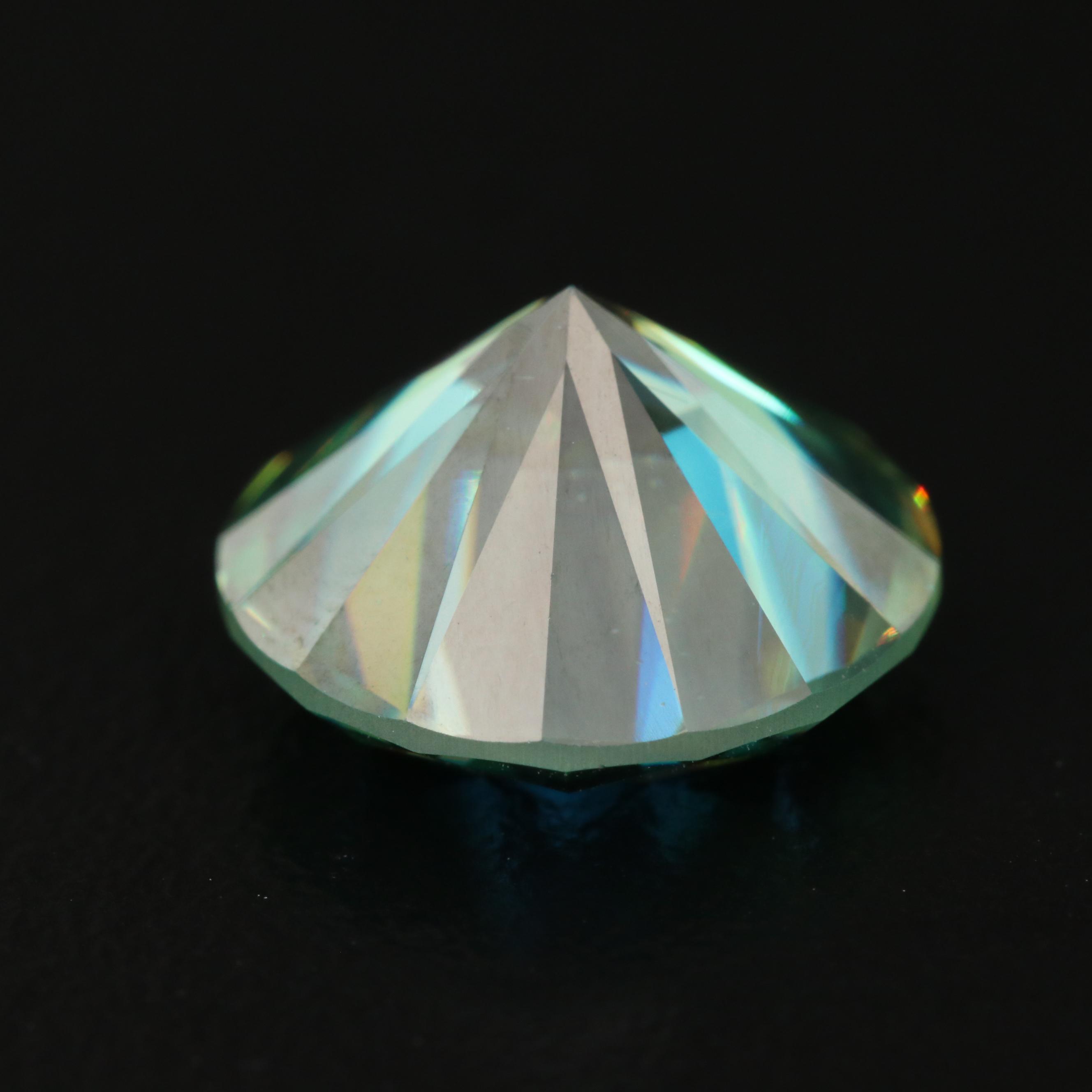 Loose 6.35 CT Round Faceted Moissanite