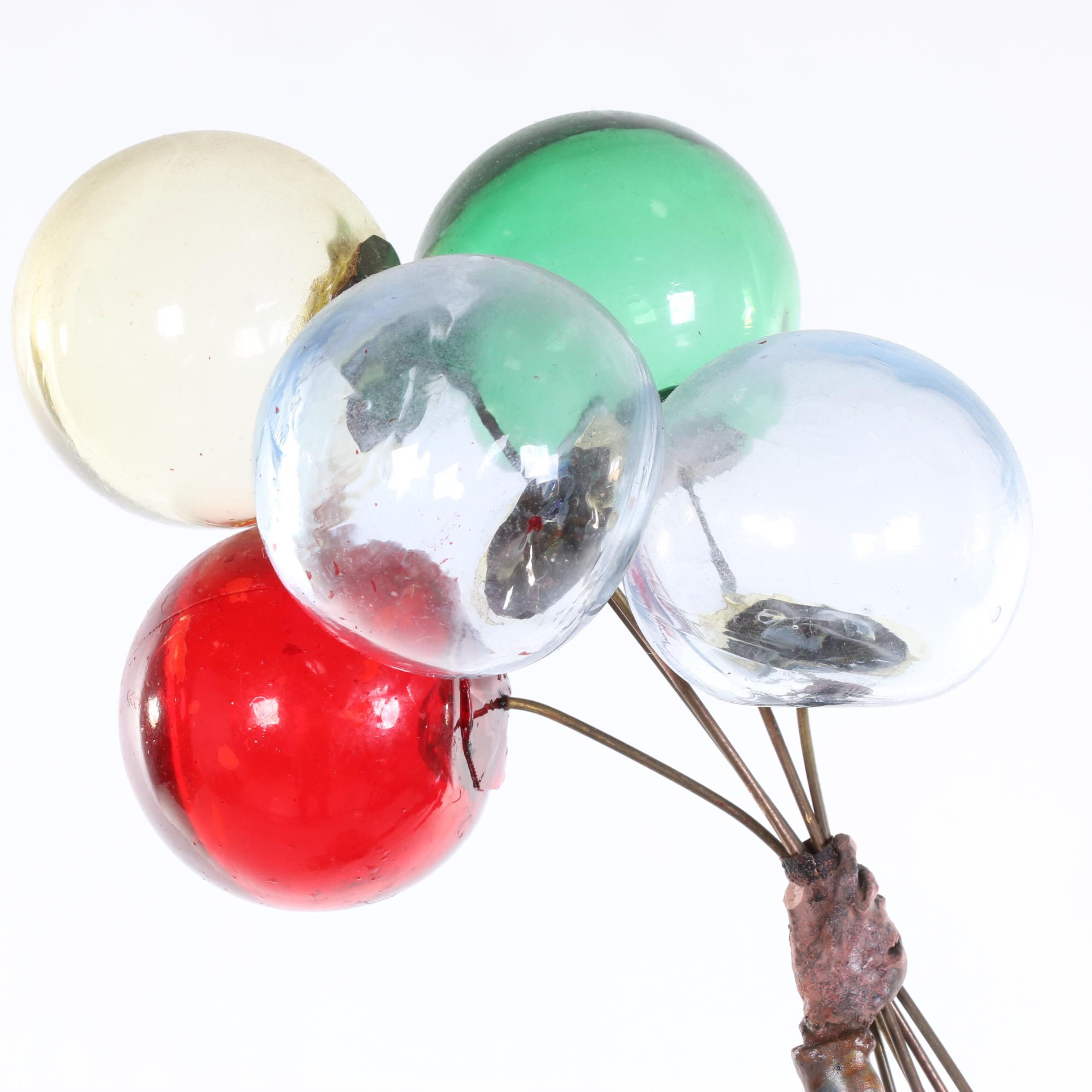 Jim Lewk Copper and Glass Sculpture of Balloon Man