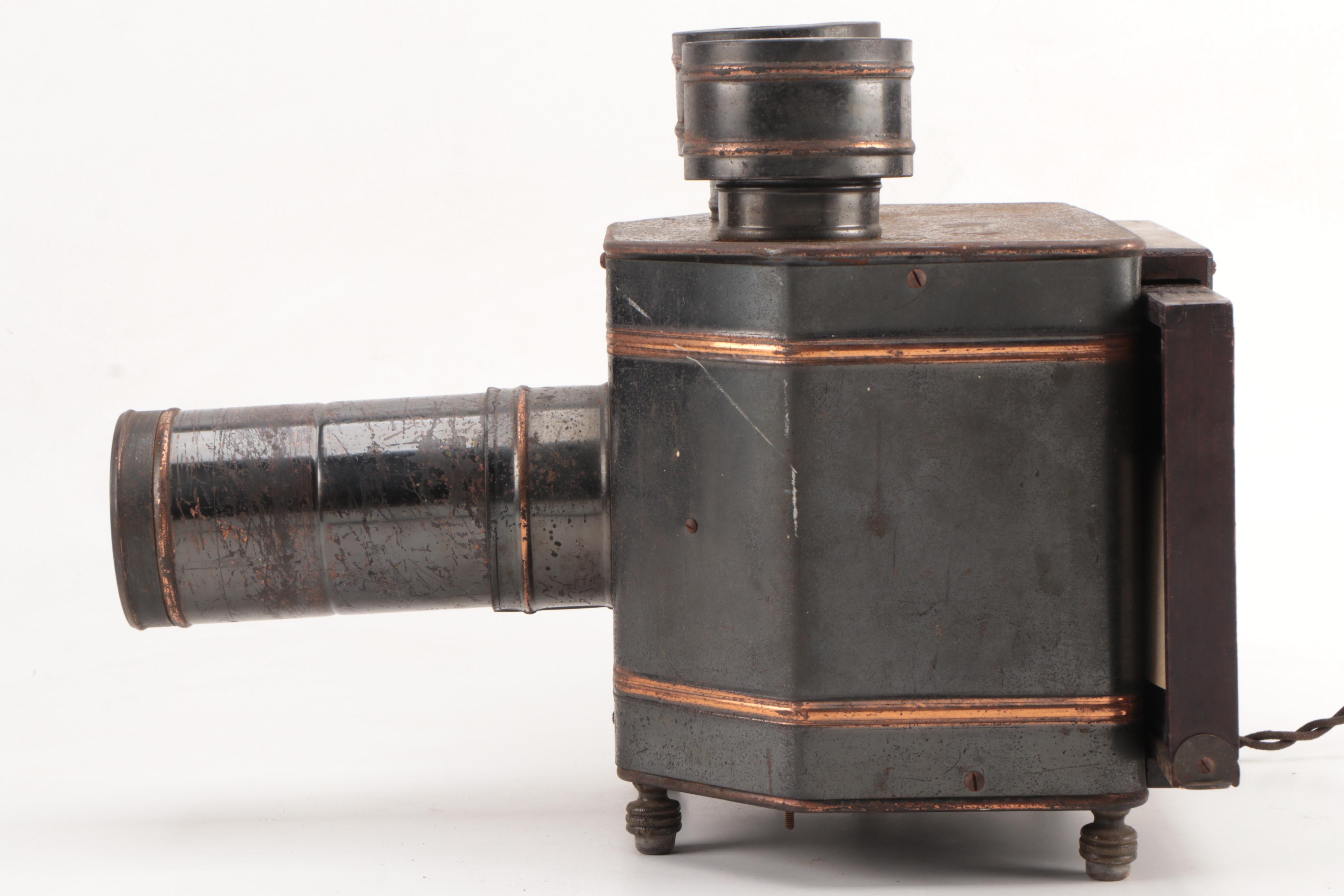 H.C. White Co. Radioptican Postcard Projector with Lens, Early 20th Century