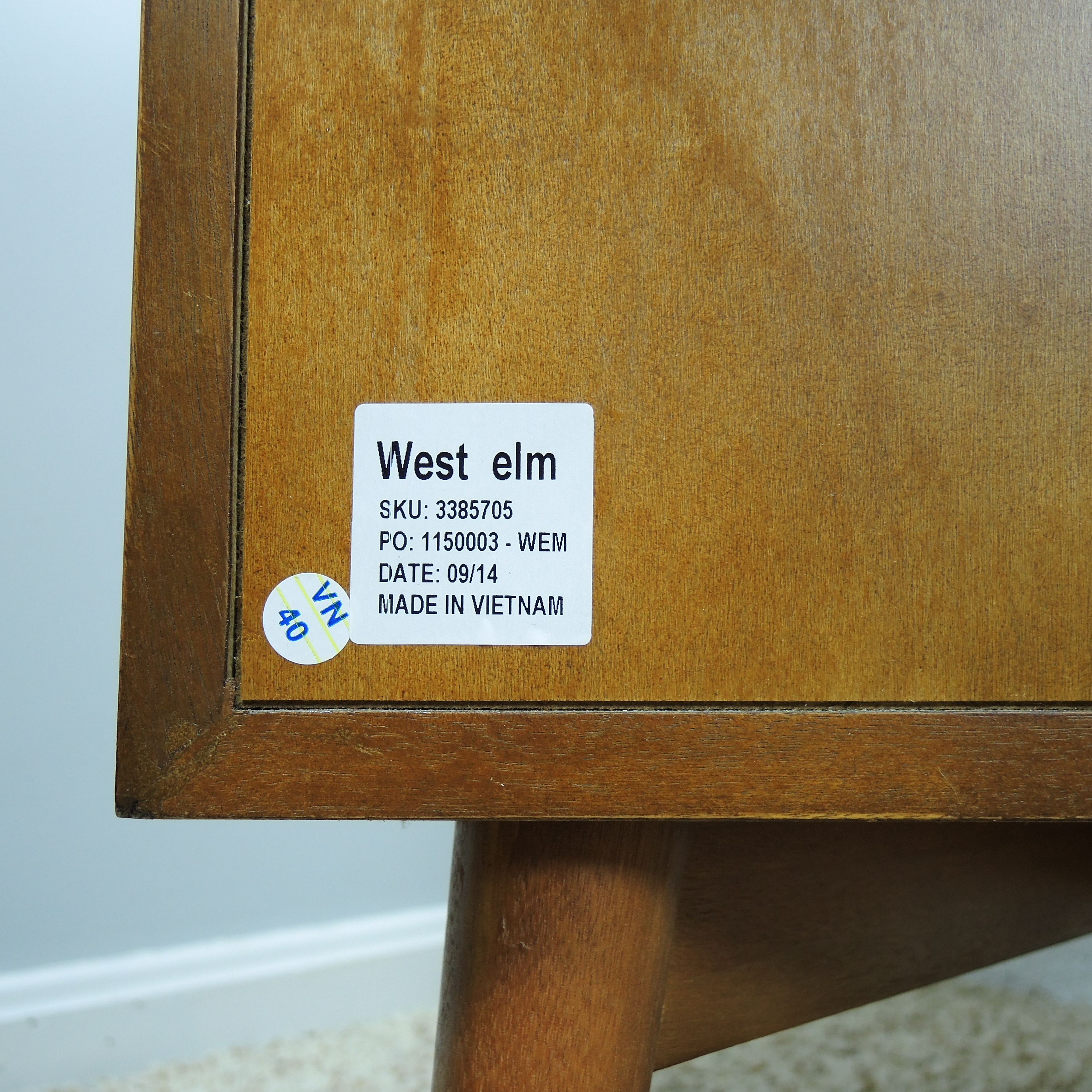 West Elm Mid Century Modern Style  Nightstand