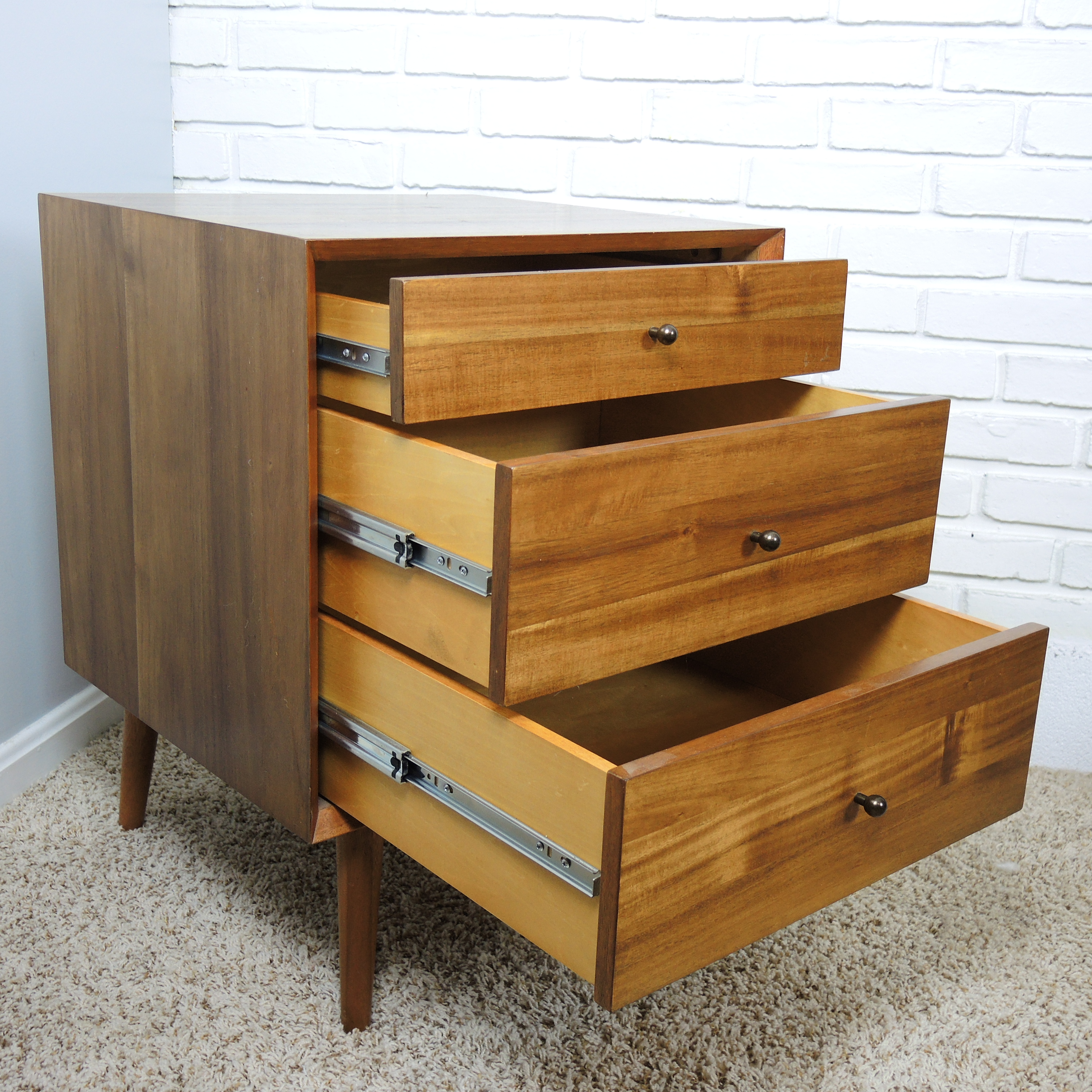 West Elm Mid Century Modern Style  Nightstand