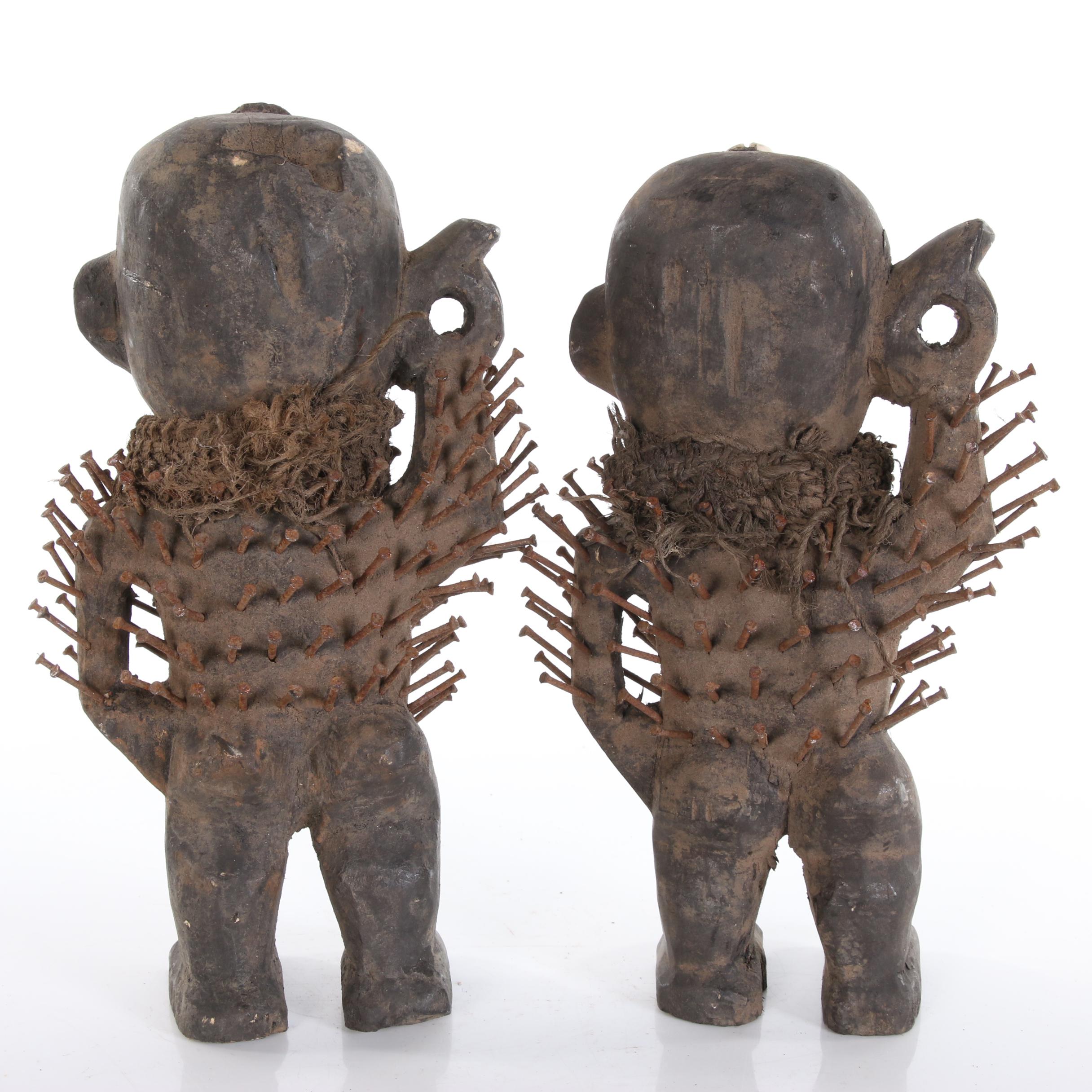After Kongo Artist Nkisi N’kondi Power Figures, 20th Century