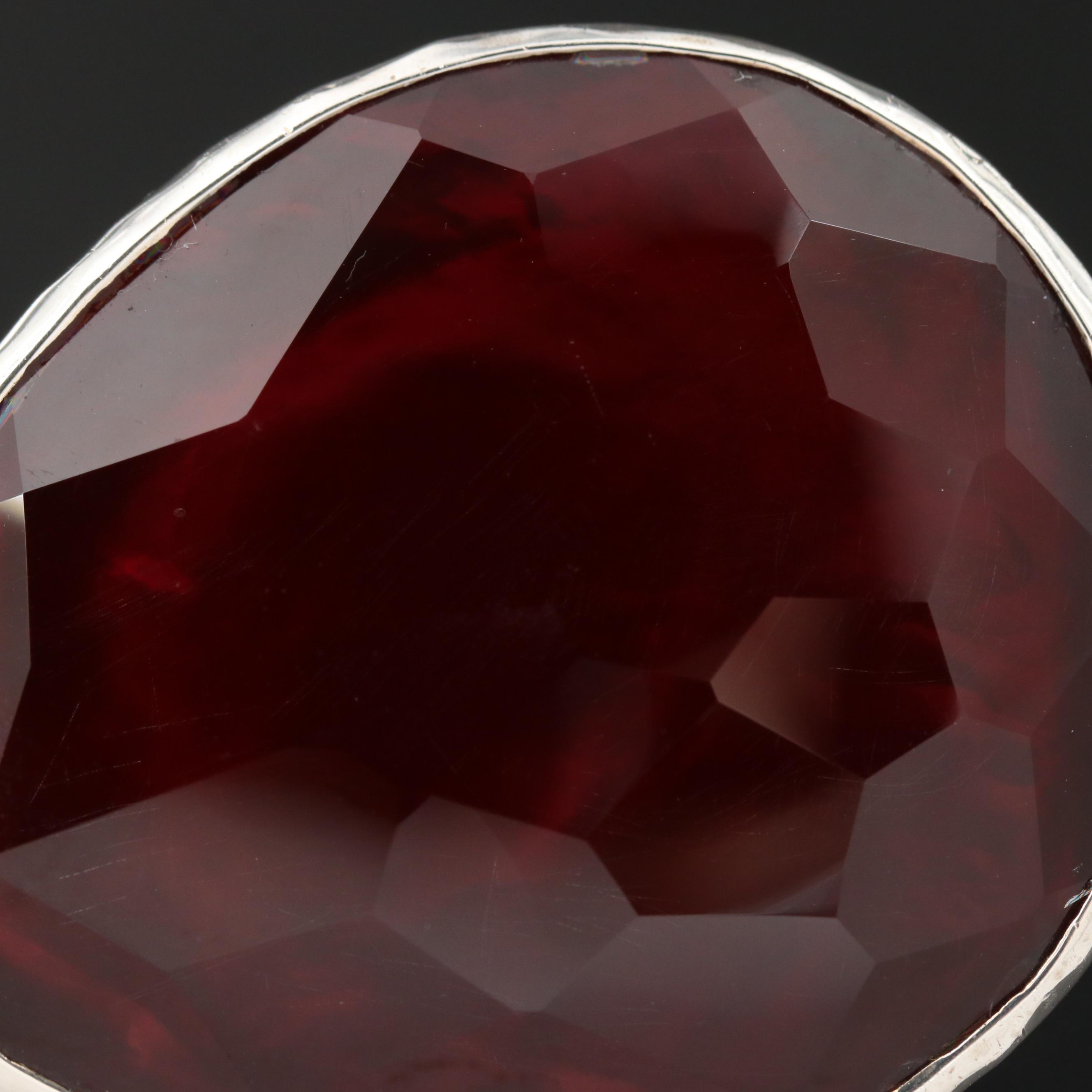 Ippolita Sterling Silver Quartz and Mother of Pearl Reversible Pendant