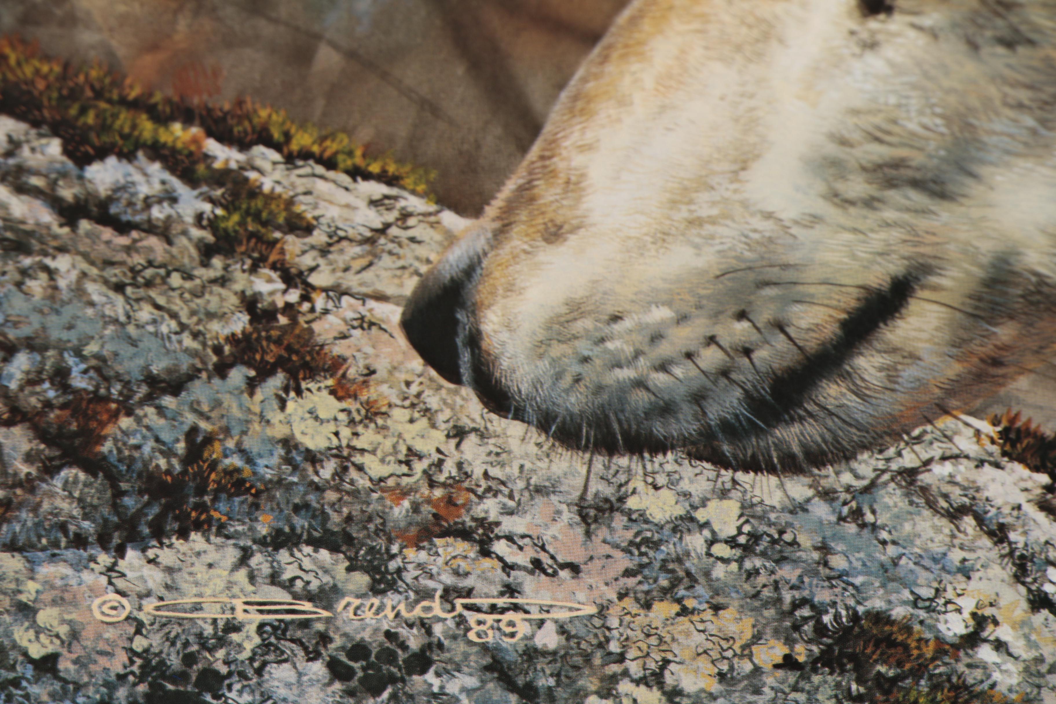 Peter Parnall Offset Lithograph "Winter Wolves" and More