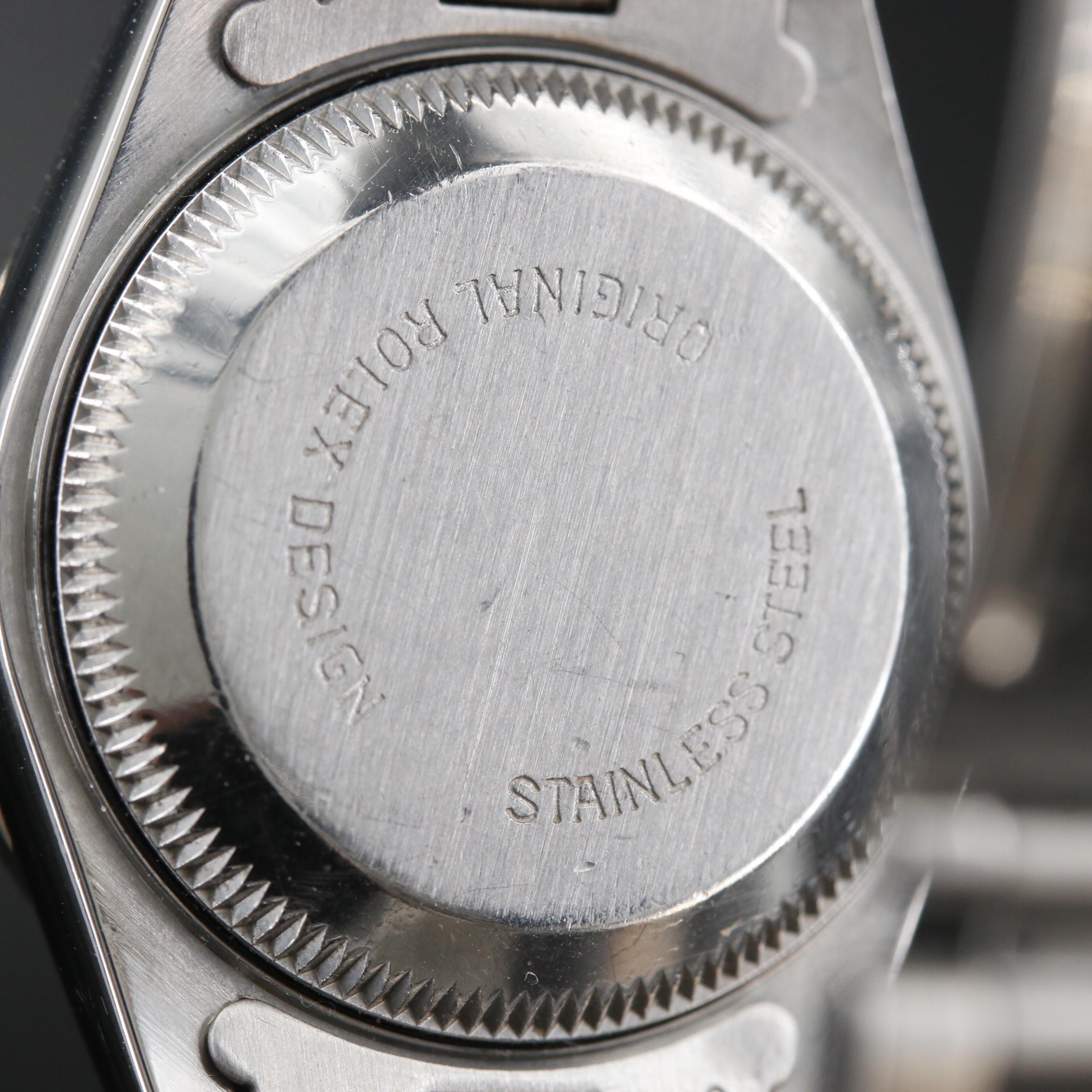 1987 Rolex Datejust 14K and Stainless Steel Automatic Watch with Diamonds