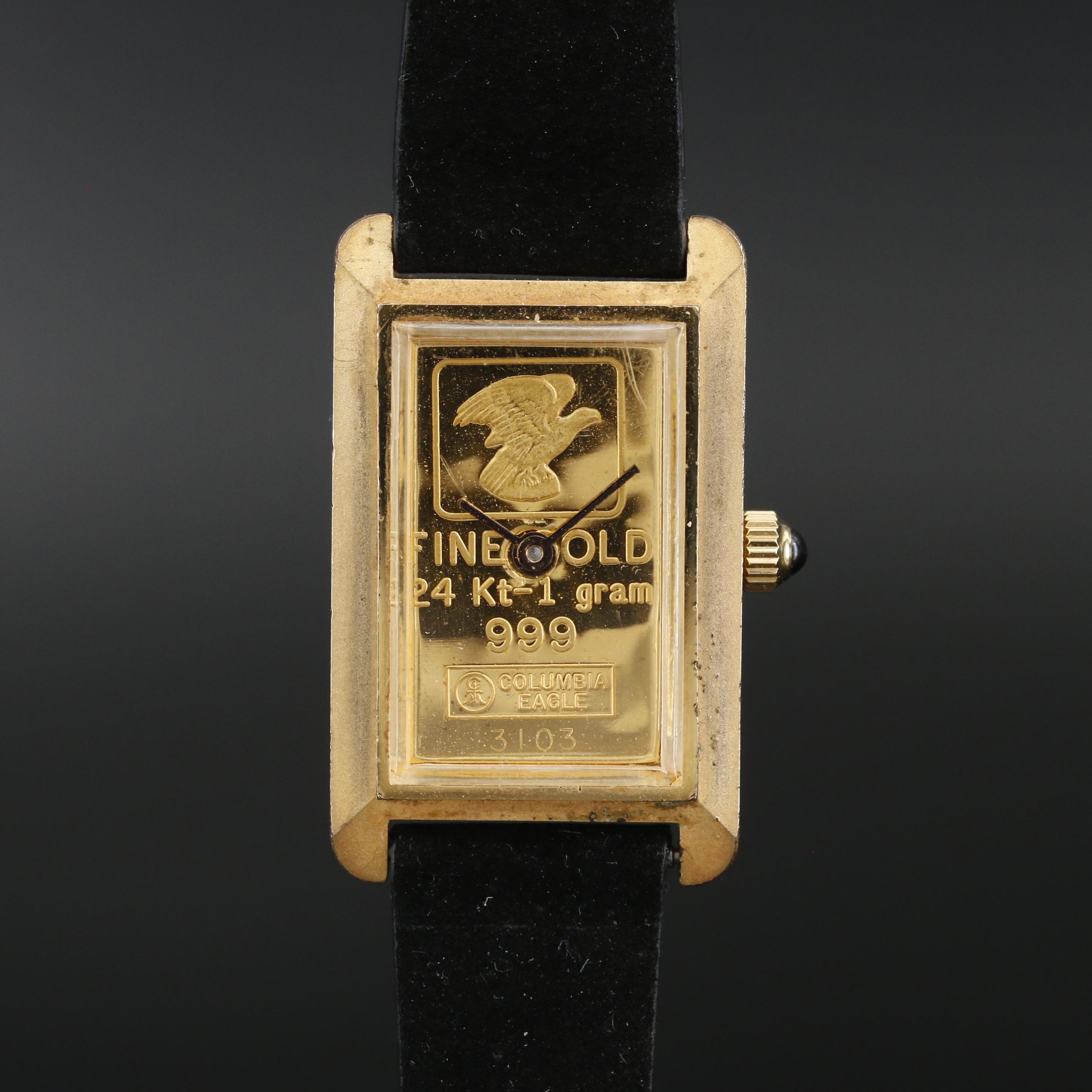 Parker Fine Gold 1Gram Ingot Dial Quartz Watch