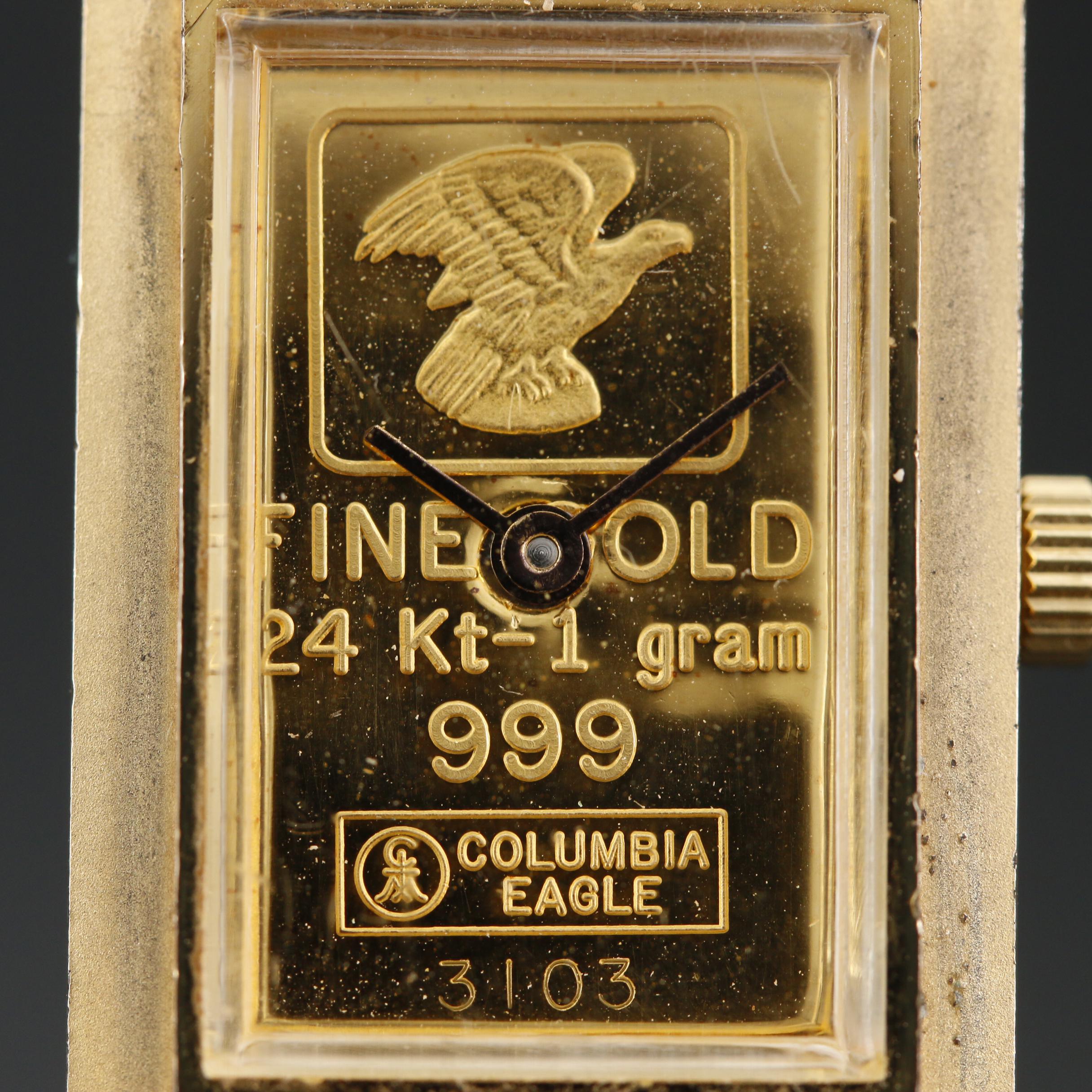 Parker Fine Gold 1Gram Ingot Dial Quartz Watch