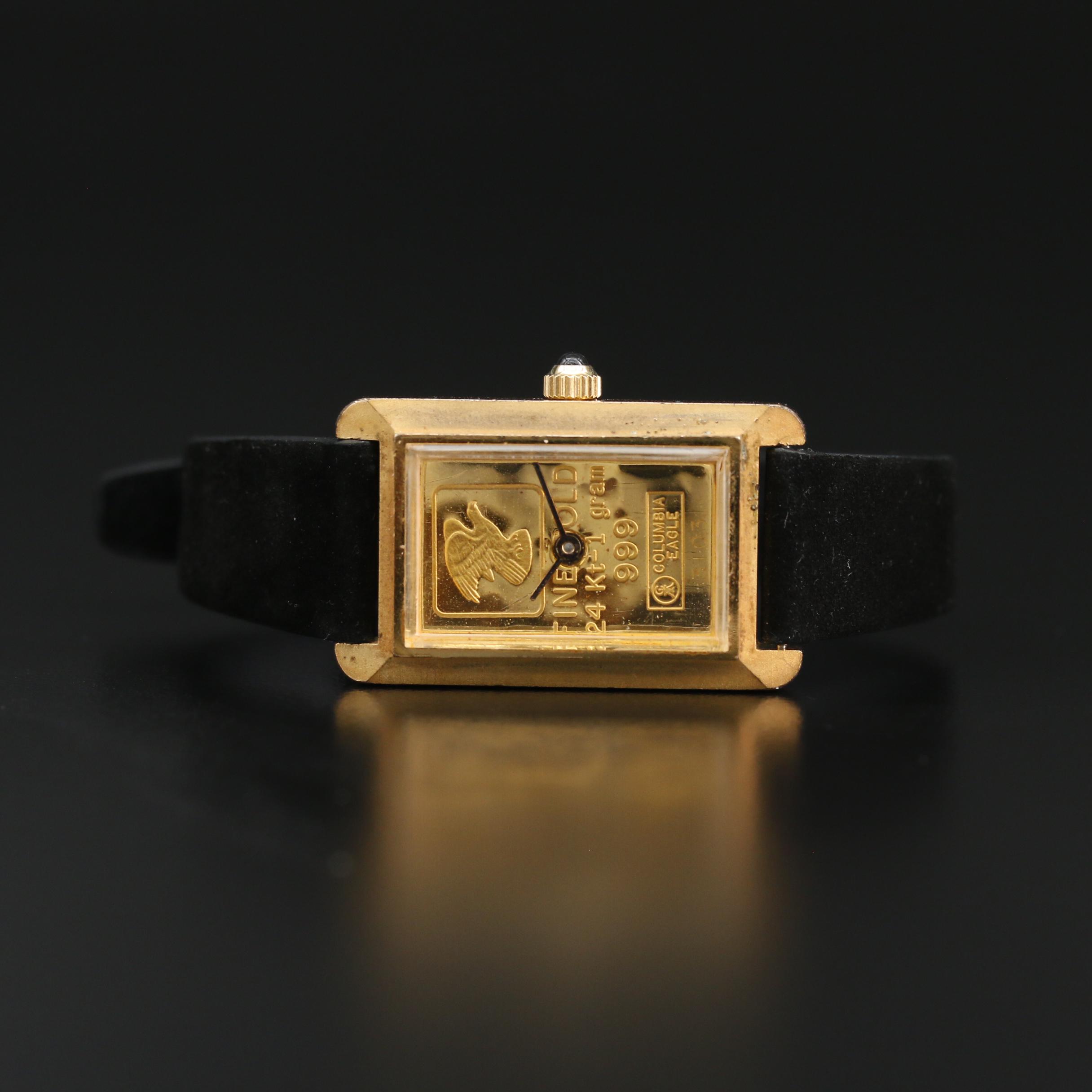 Parker Fine Gold 1Gram Ingot Dial Quartz Watch