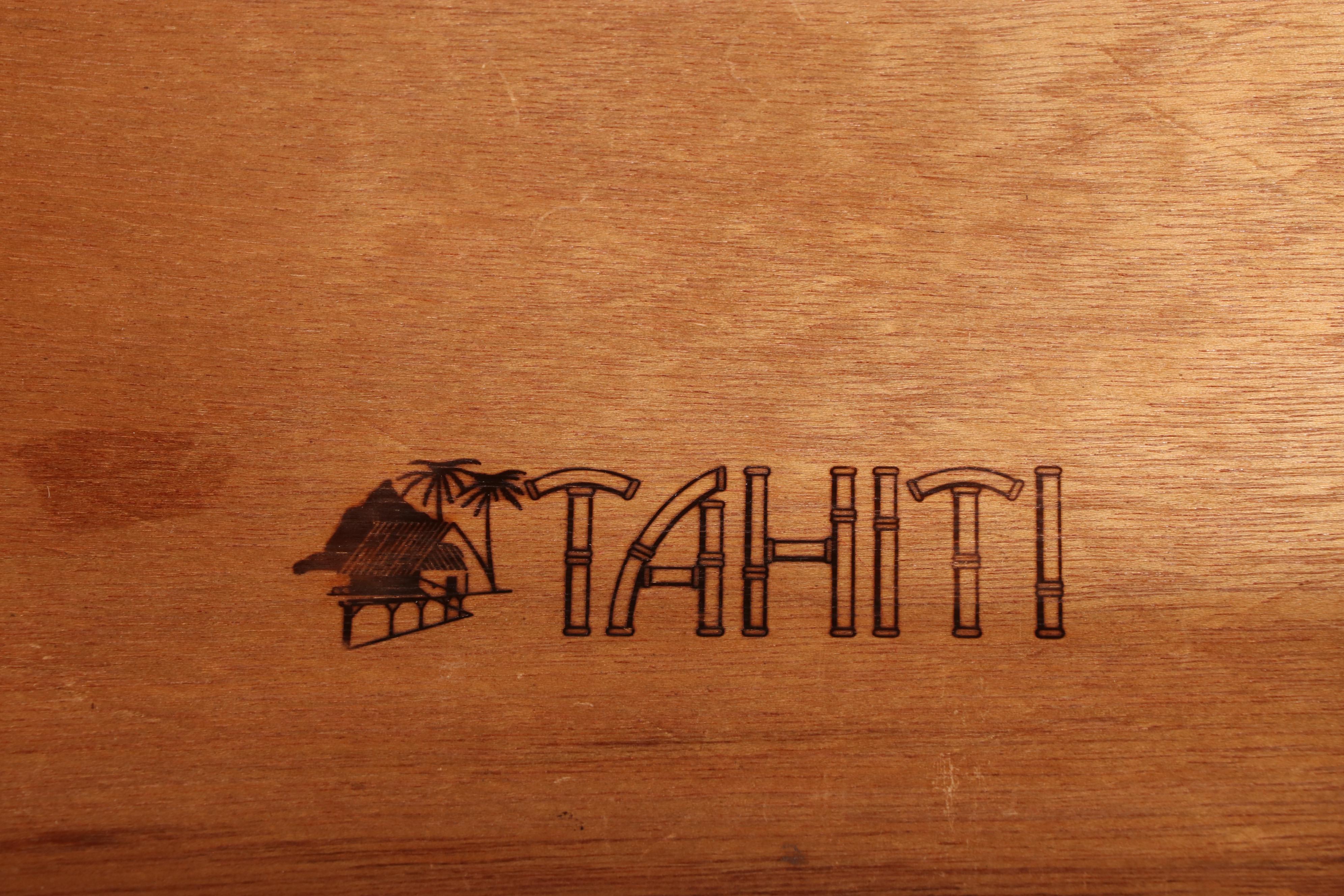 Dixie "Tahiti Collection" Faux Bamboo Dresser and Mirror