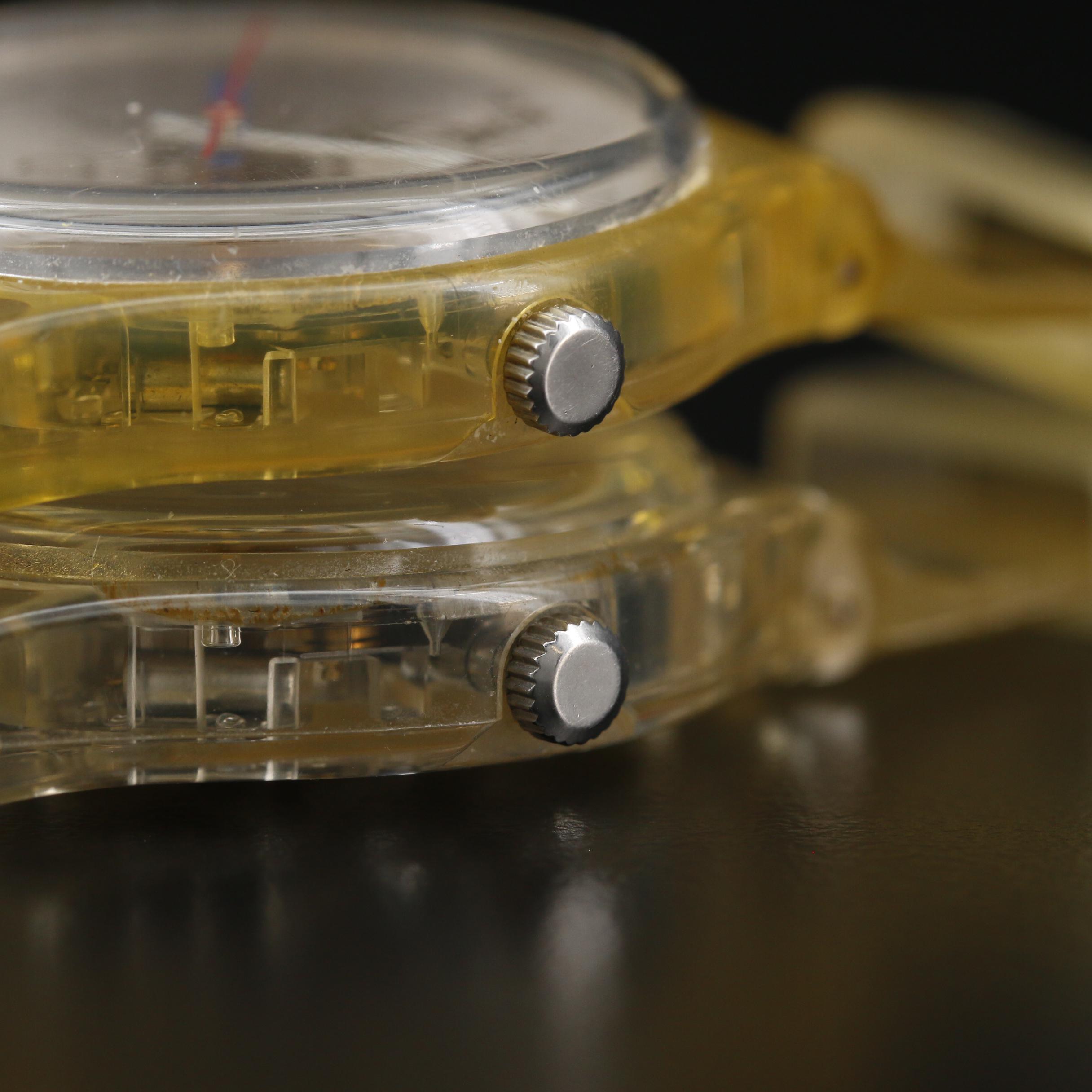 Pair of 1996 Swatch USA and Swiss Olympic Team Quartz Watches