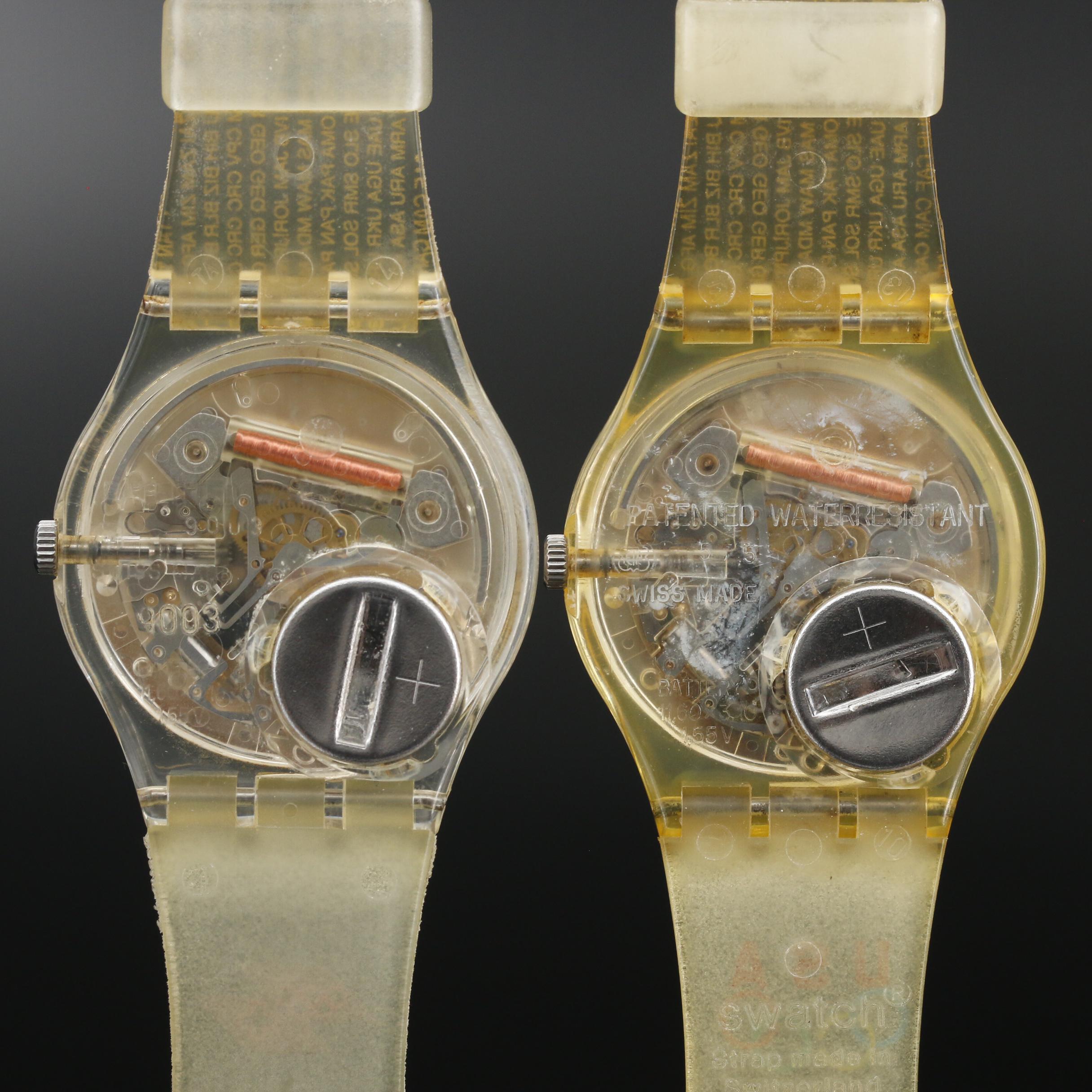 Pair of 1996 Swatch USA and Swiss Olympic Team Quartz Watches