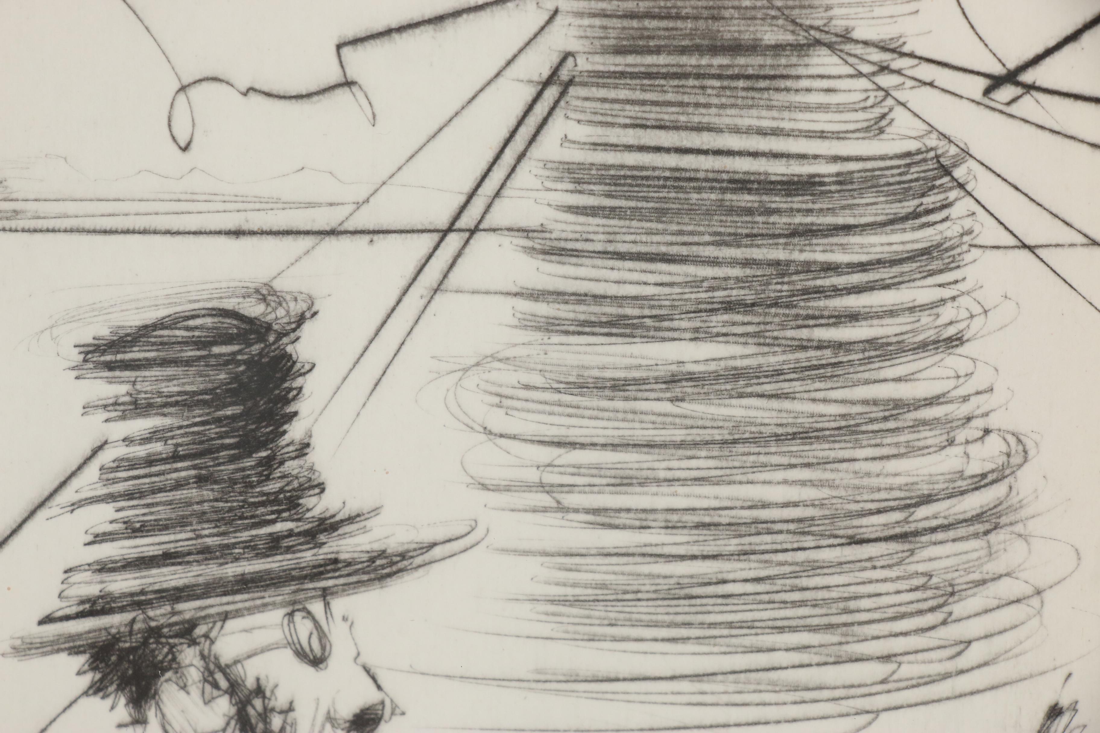Salvador Dalí Restrike Etching "Toulouse-Lautrec"
