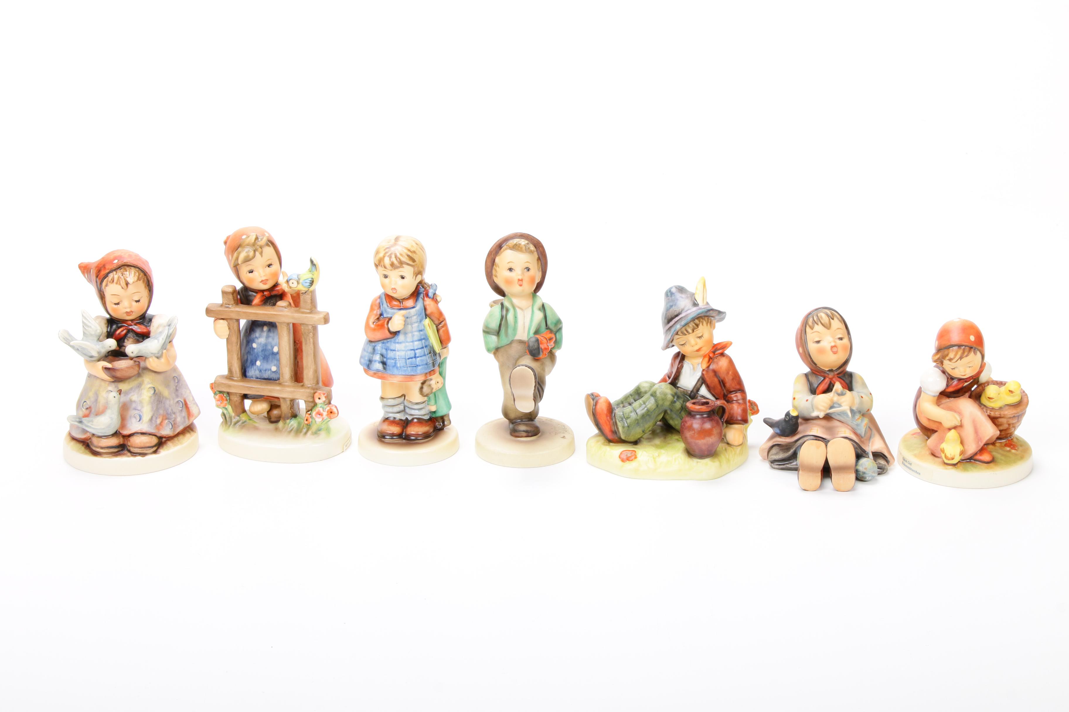 Goebel "Chick Girl", "Happy Pastime" and Other Porcelain Hummel Figurines